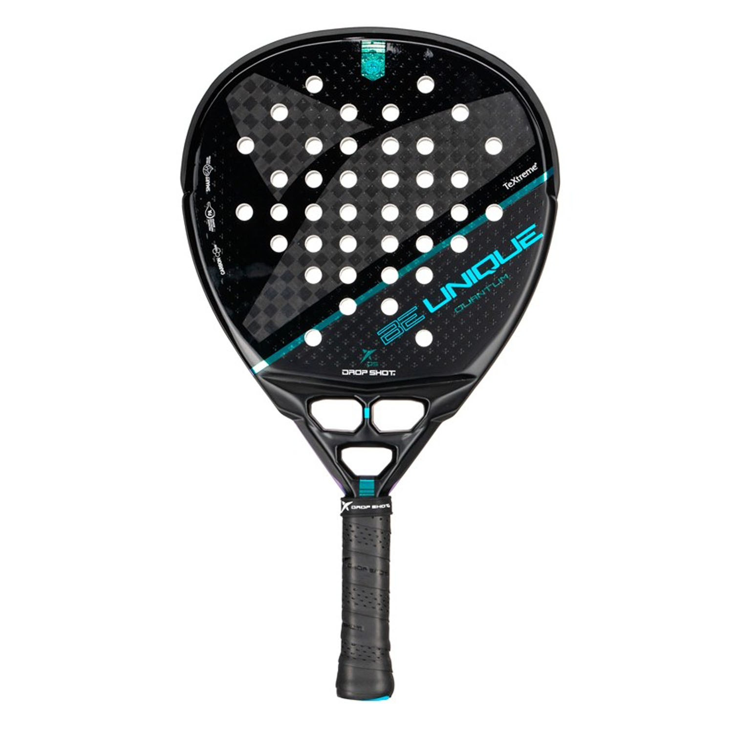 Drop Shot Quantum Padel - Black/Turquoise