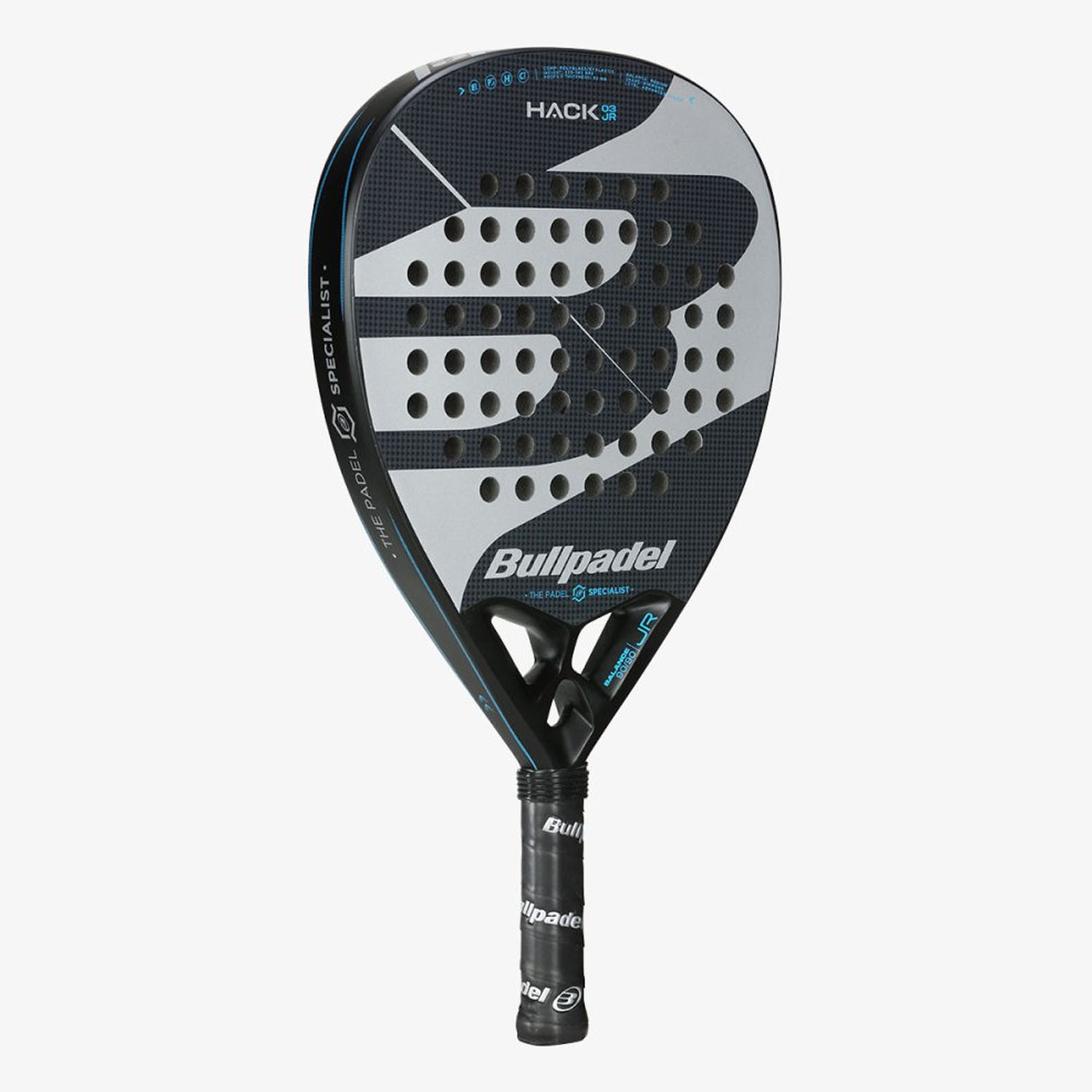 Bullpadel Hack 03 Junior 2023 Padel - Black/Silver