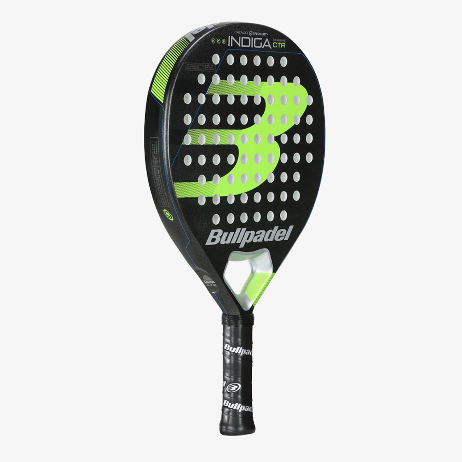 Bullpadel Indiga CTR Padel - Grey/Green