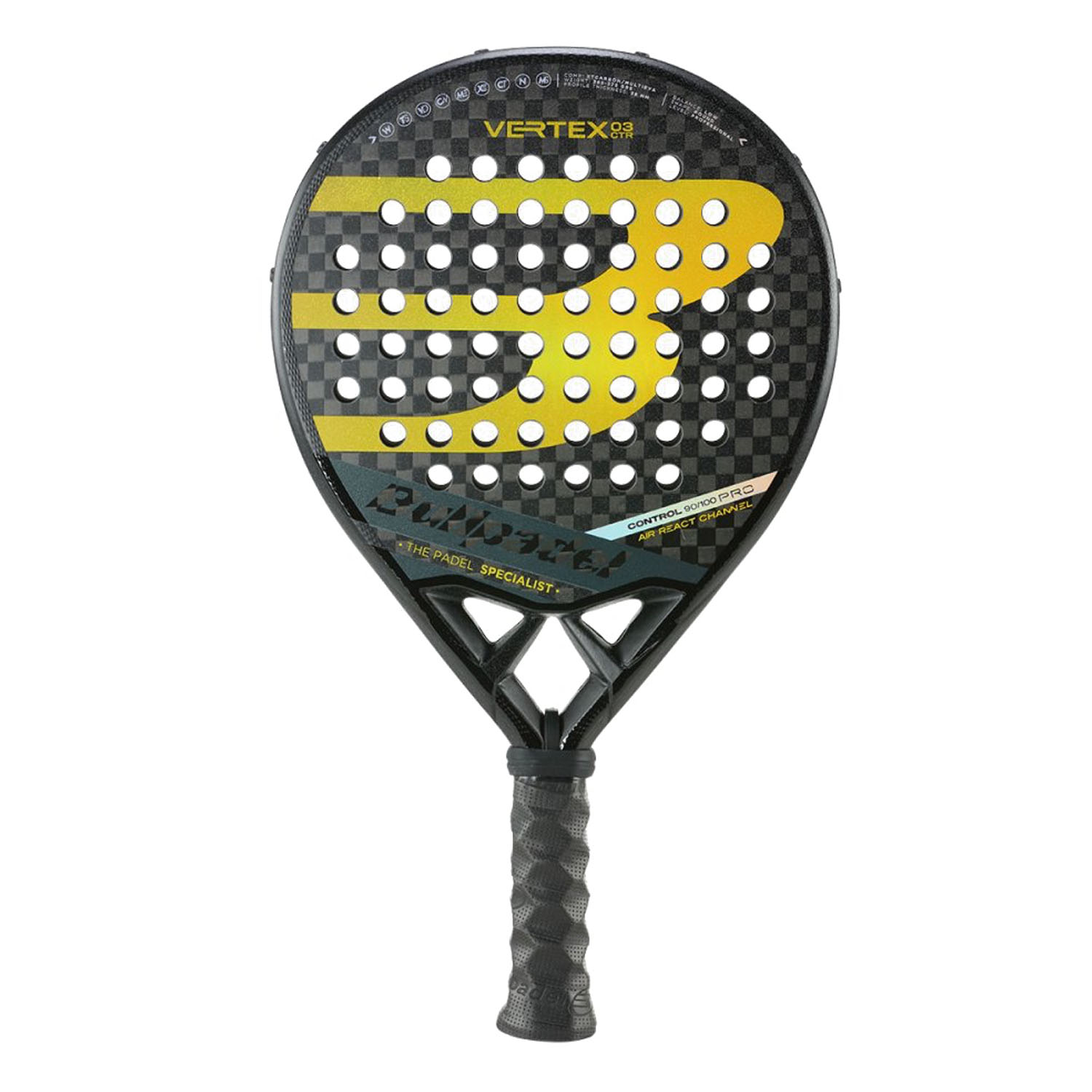 Bullpadel Vertex 03 CTR Padel - Black/Yellow