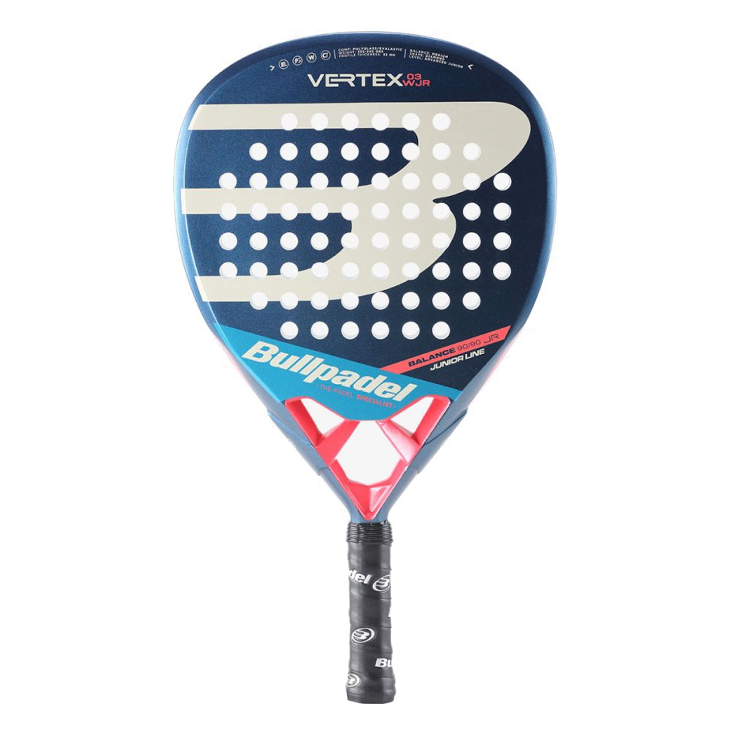 Bullpadel Vertex 03 Junior Girl 2023 Padel - Blue/Pink