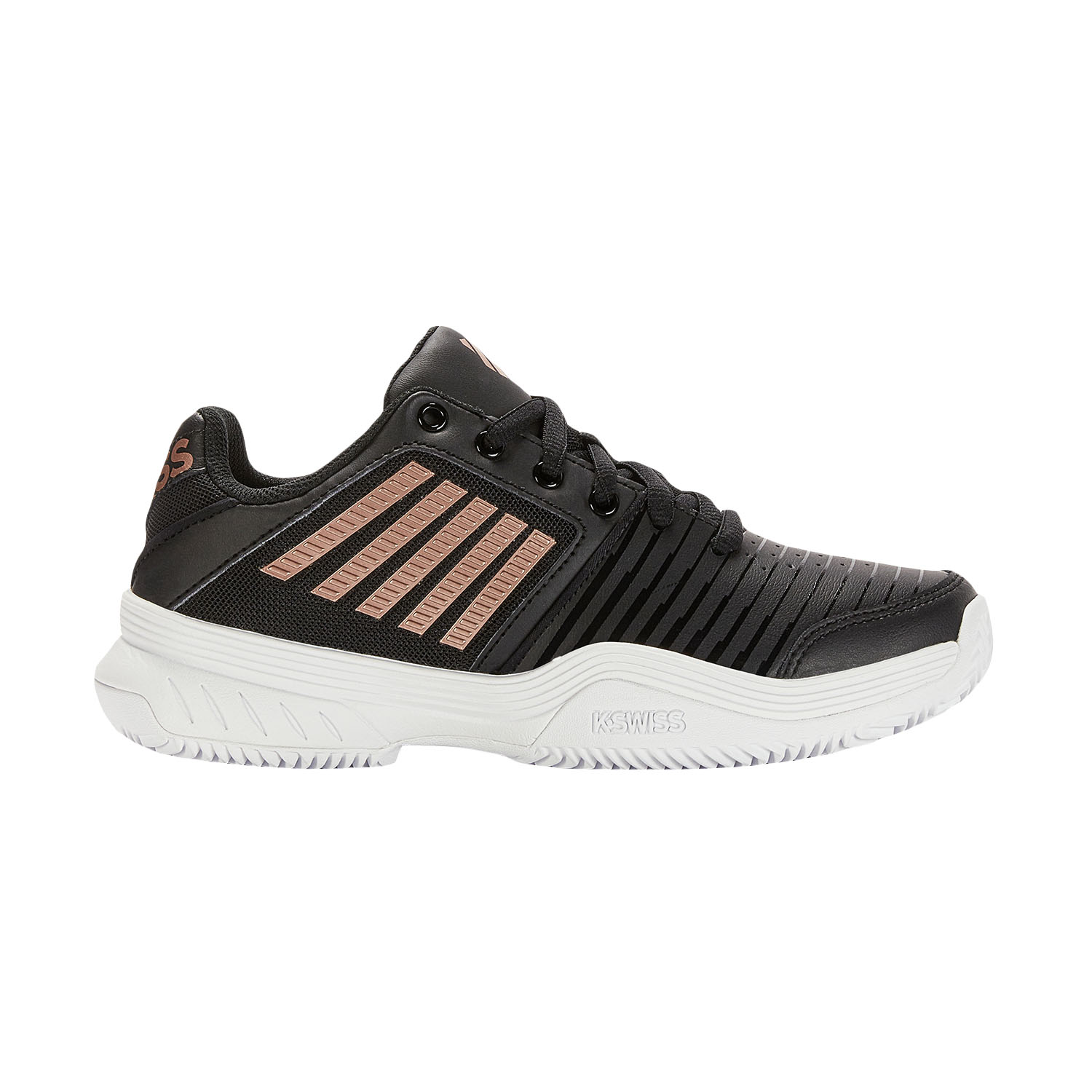 K-Swiss Court Express Clay - Black/White/Rosegold