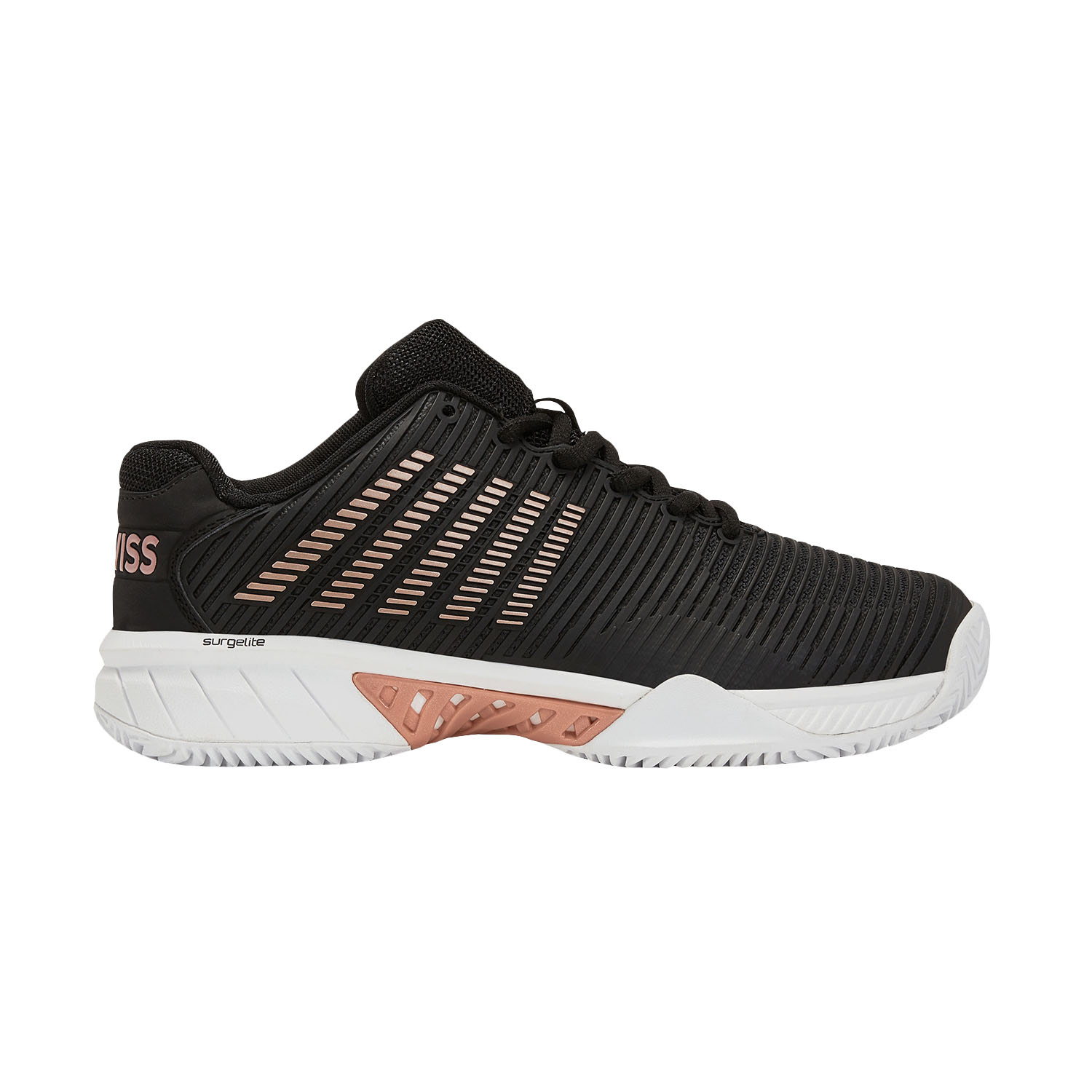 K-Swiss Hypercourt Express 2 Clay - Black/White/Rose Gold