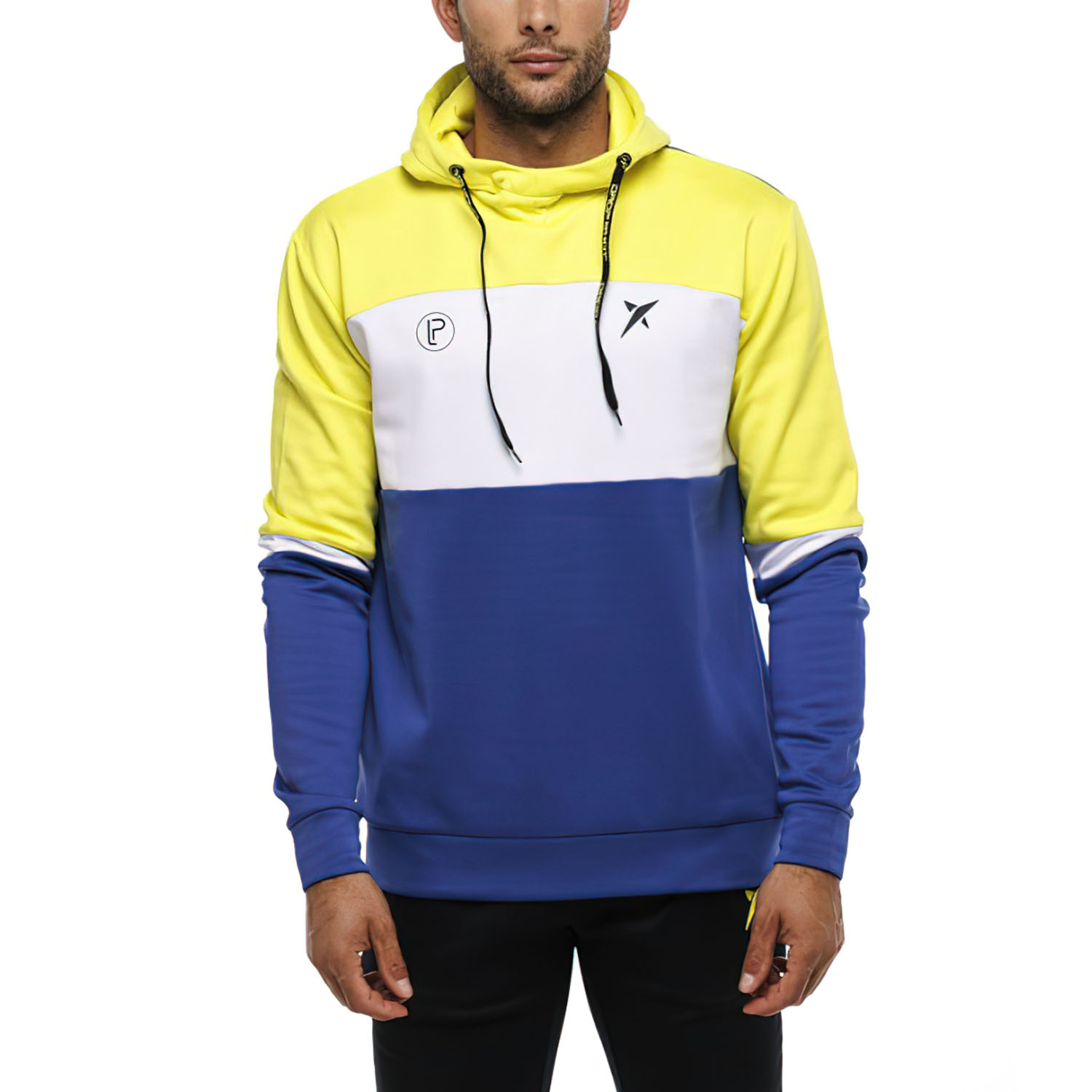 Drop Shot Rayco Hoodie - Blanco/Amarillo