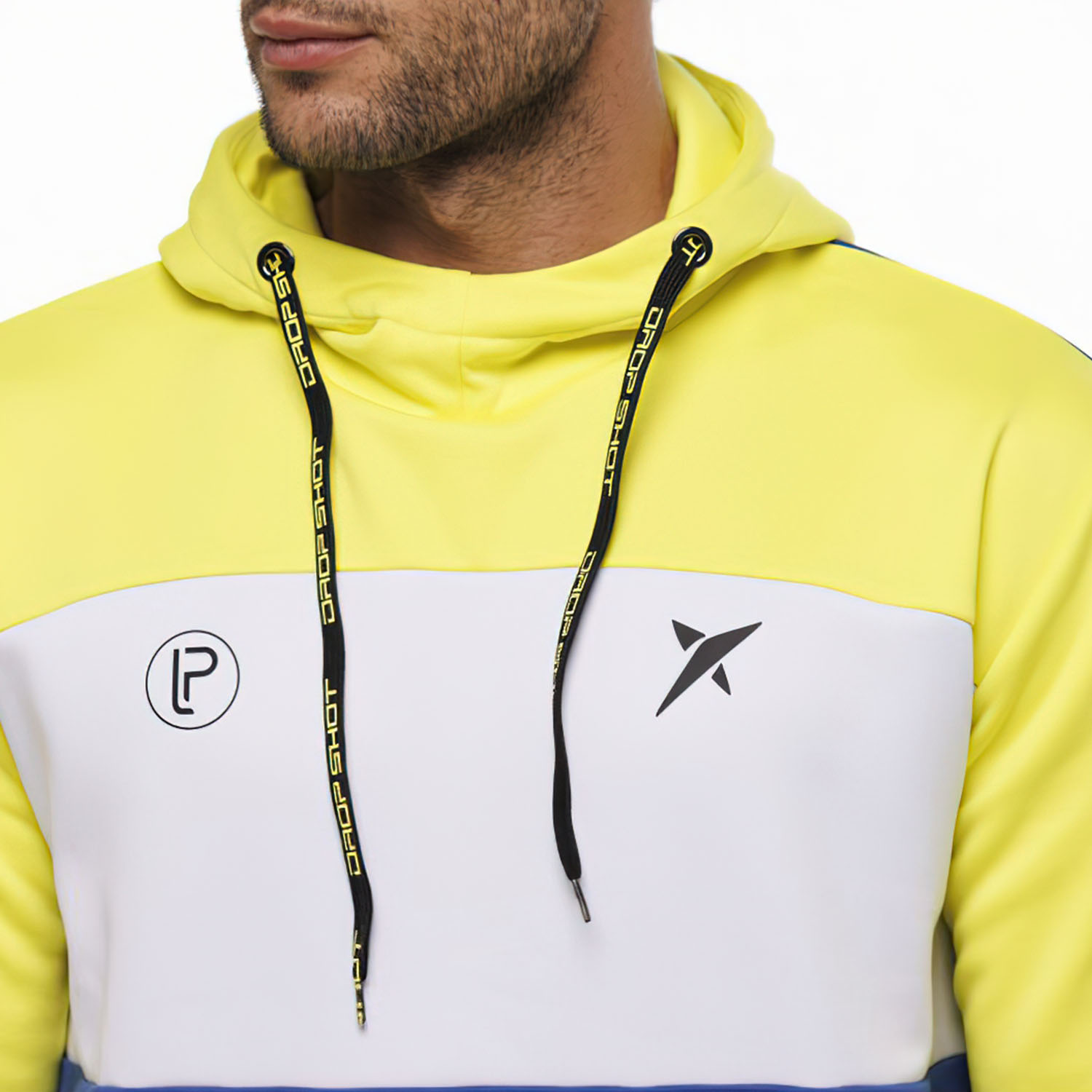 Drop Shot Rayco Sudadera - Blanco/Amarillo