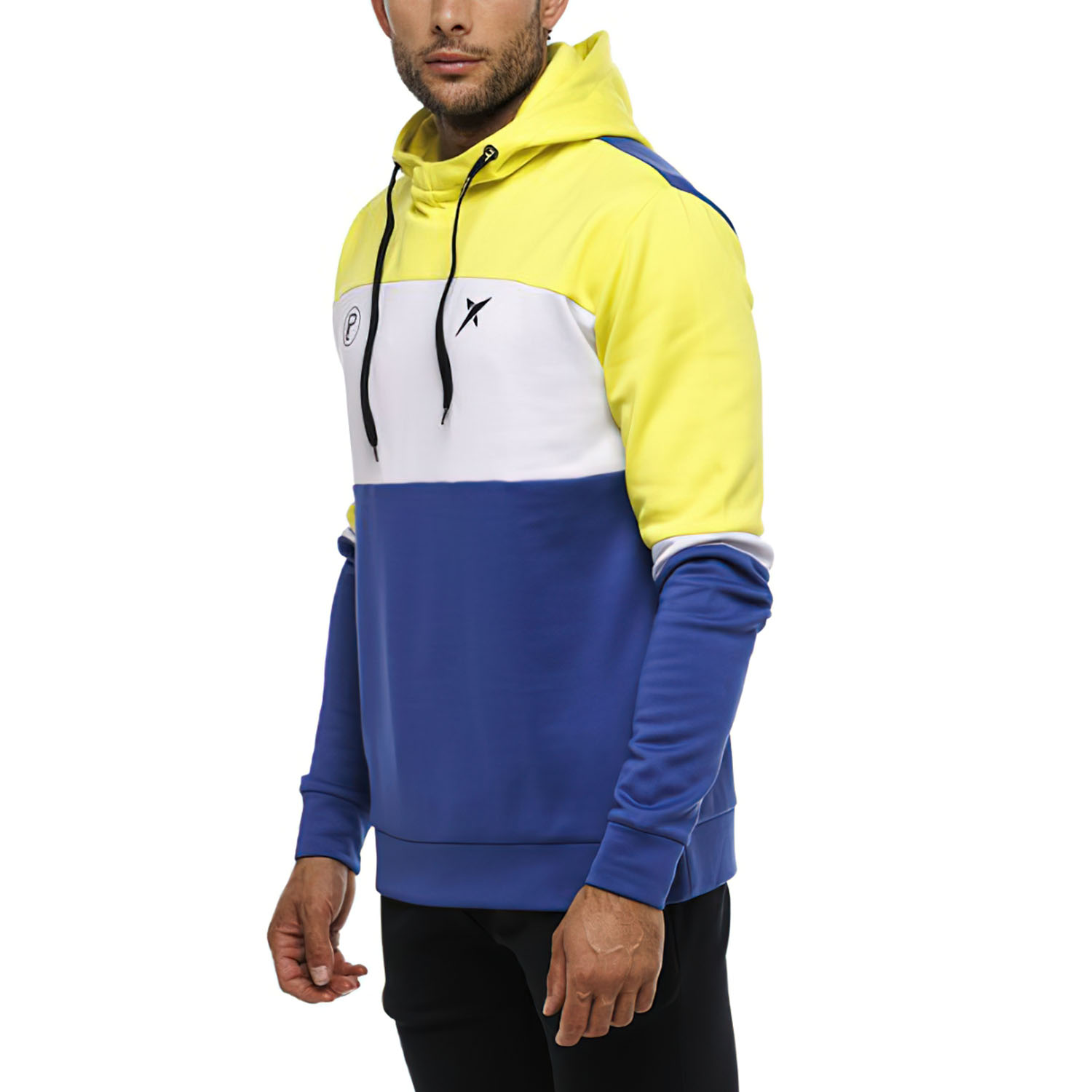 Drop Shot Rayco Sudadera - Blanco/Amarillo