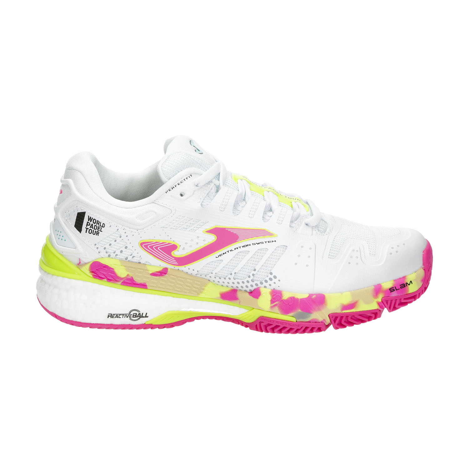 Joma Slam WPT Zapatillas de Padel Mujer White/Fucsia
