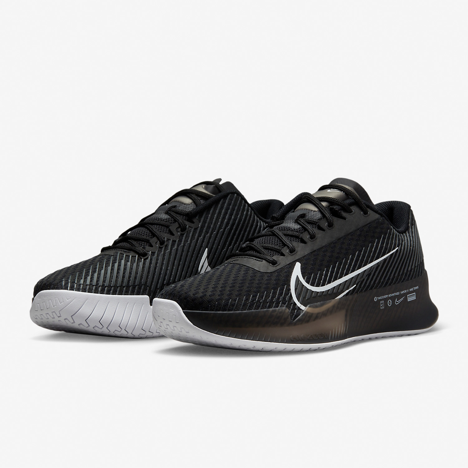 Nike  CourtAir Zoom Vapor 11 HC - Black/White/Anthracite