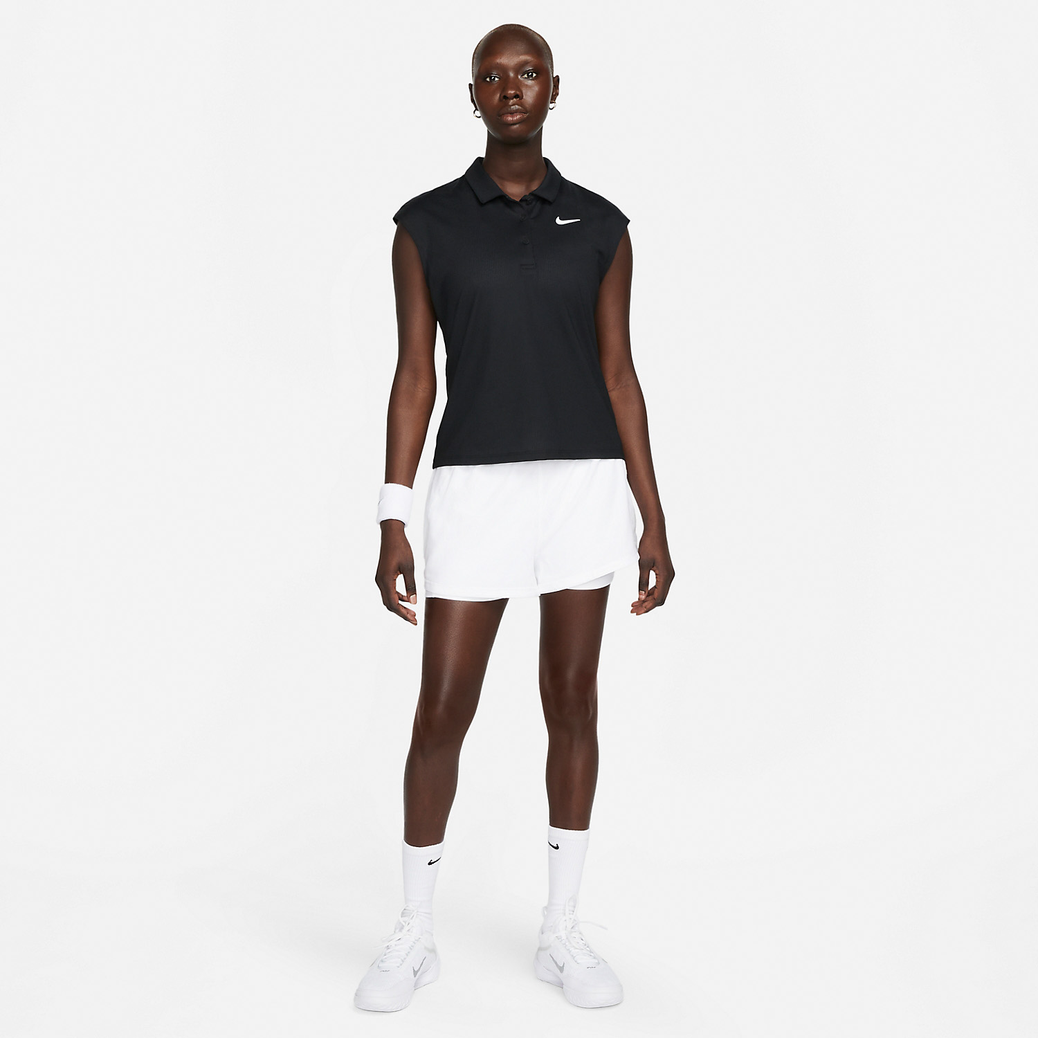 Nike Court Dri-FIT Advantage 2in Women Tennis Shorts White/Black