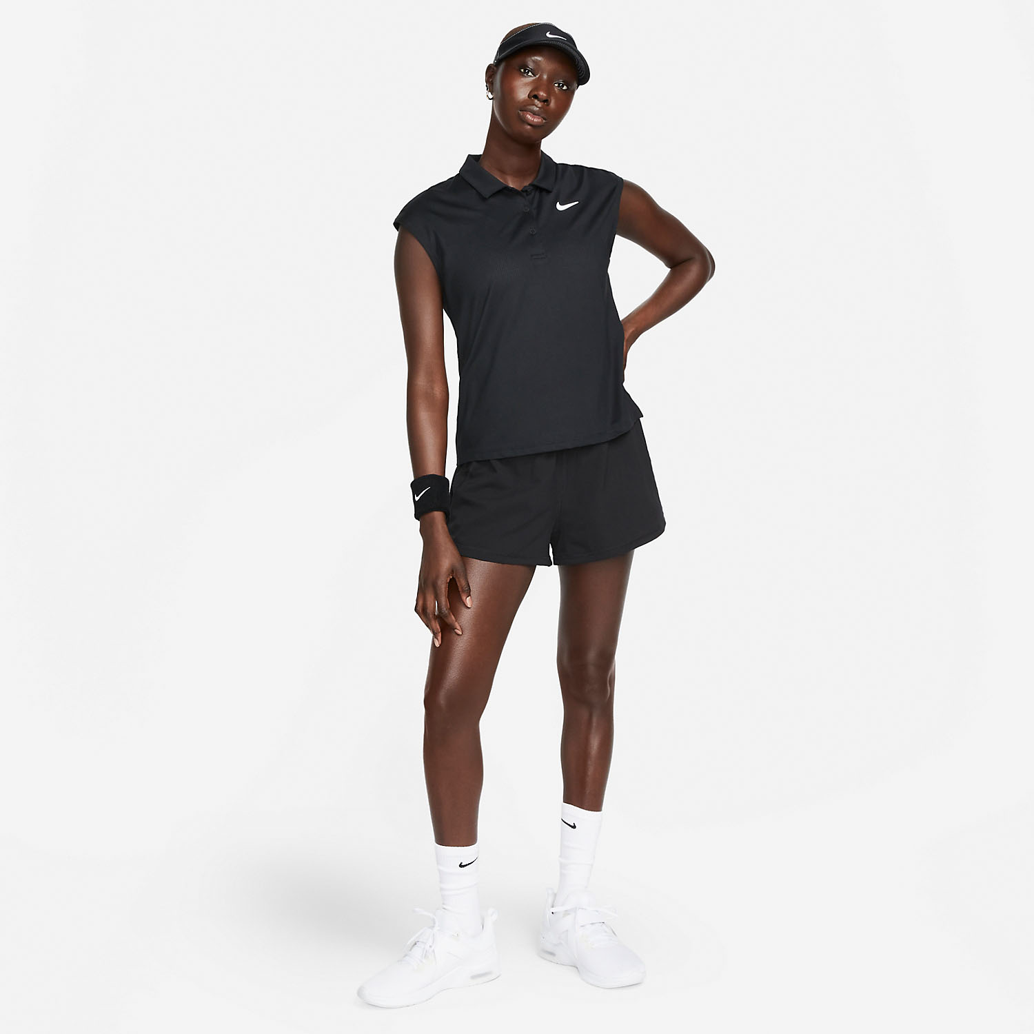 Nike Court Dri-FIT Advantage 2in Women's Tennis Shorts - Black