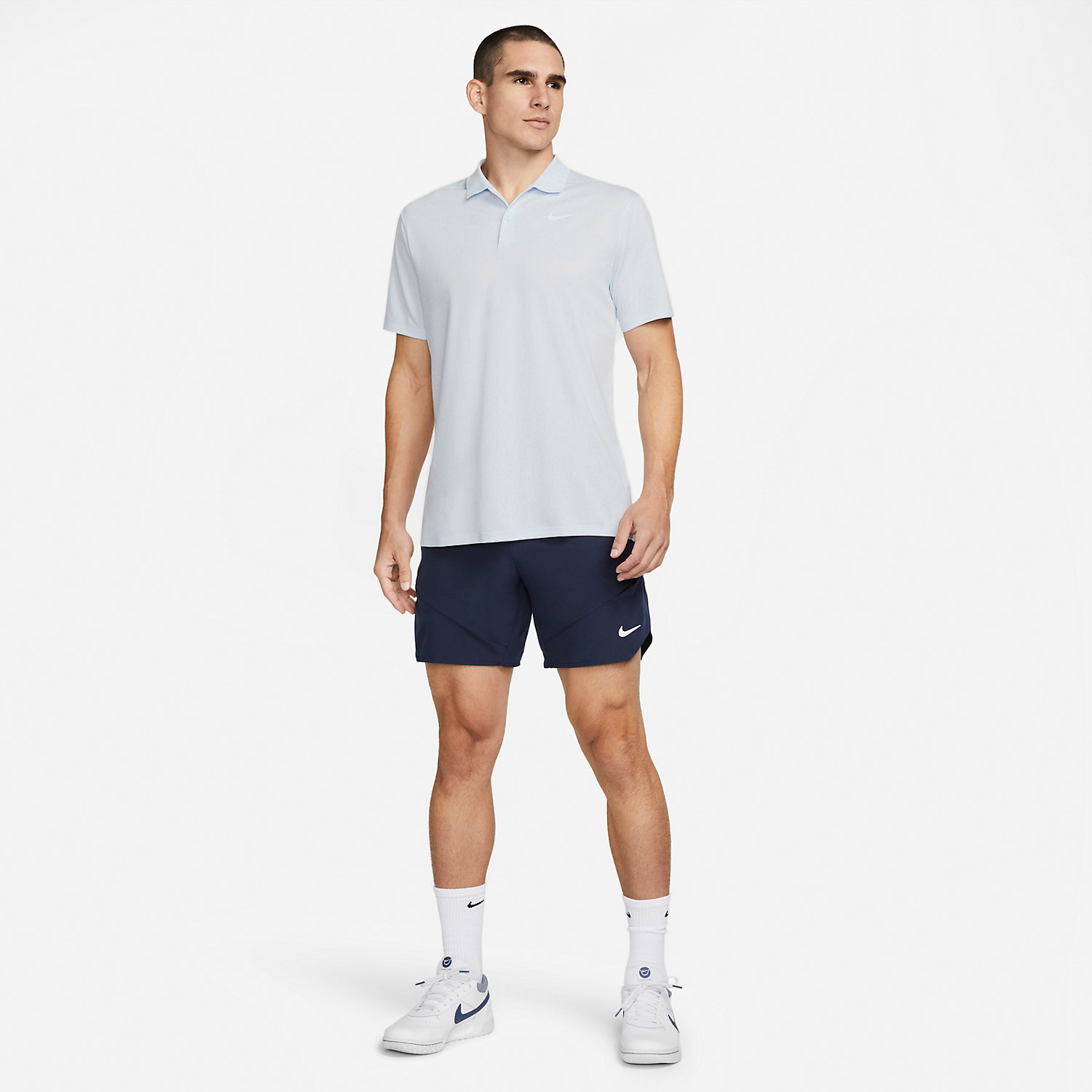 Nike Dri-FIT Classic Men's Tennis Polo Football Grey/White