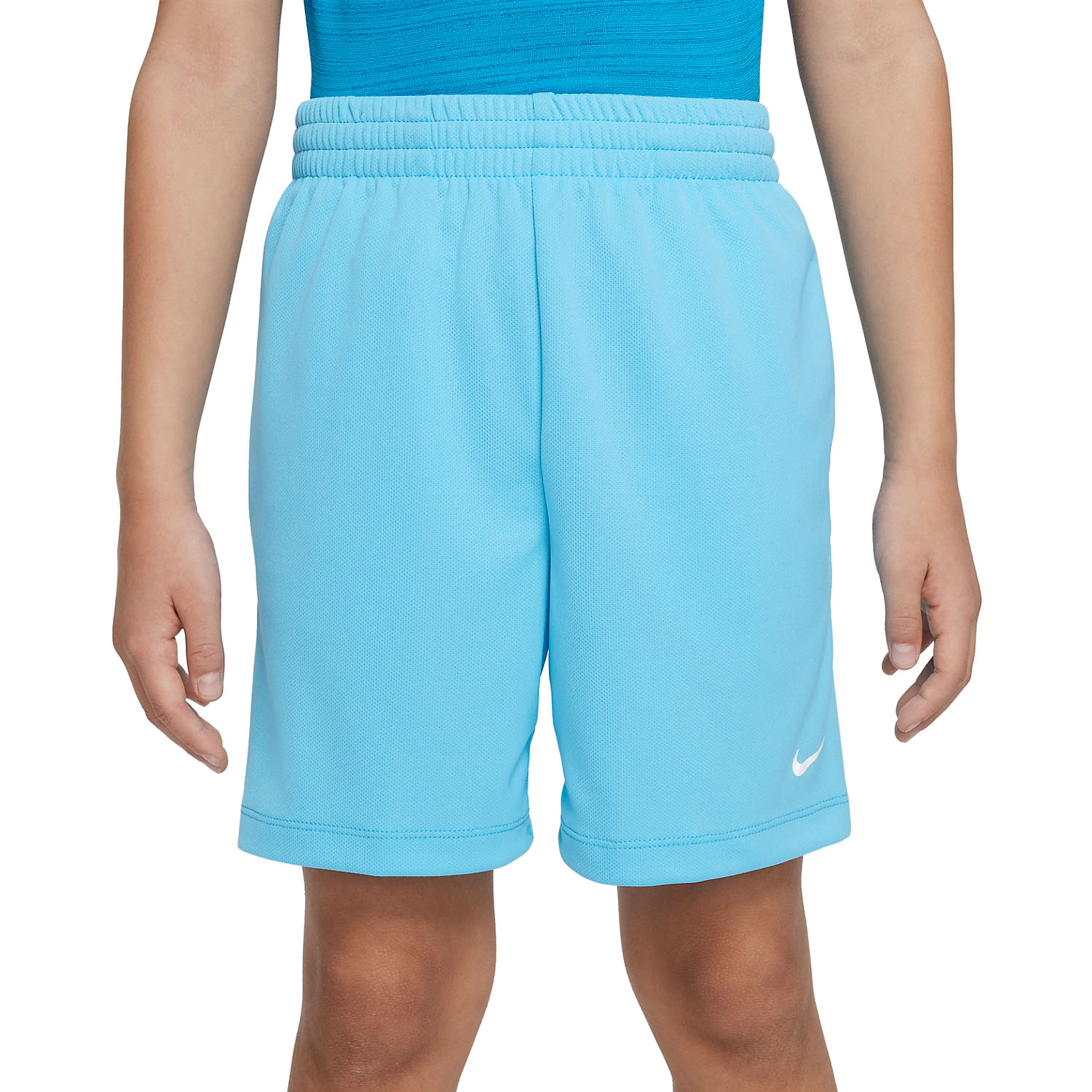 Nike Dri-FIT Multi+ 6in Boy's Tennis Shorts - Baltic Blue/White