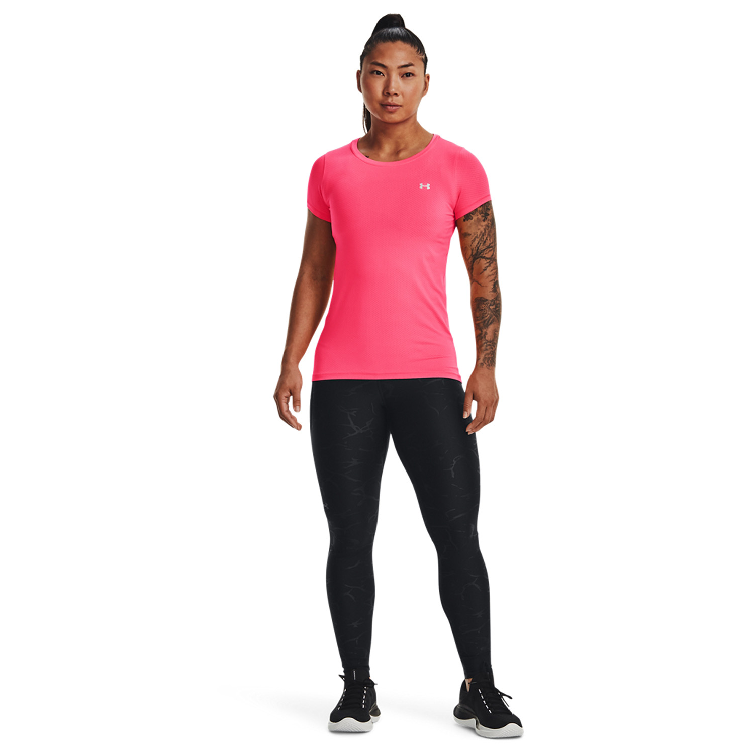 Under Armour HeatGear Armour Camiseta de Tenis Pink Shock