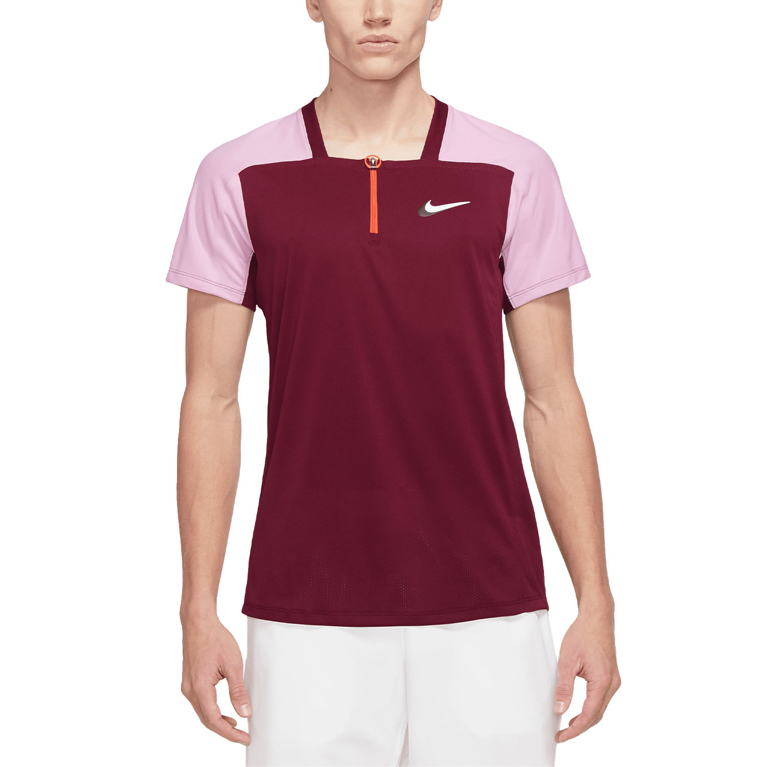 Nike Dri-FIT ADV Slam Men's Tennis Polo Dark Beetroot