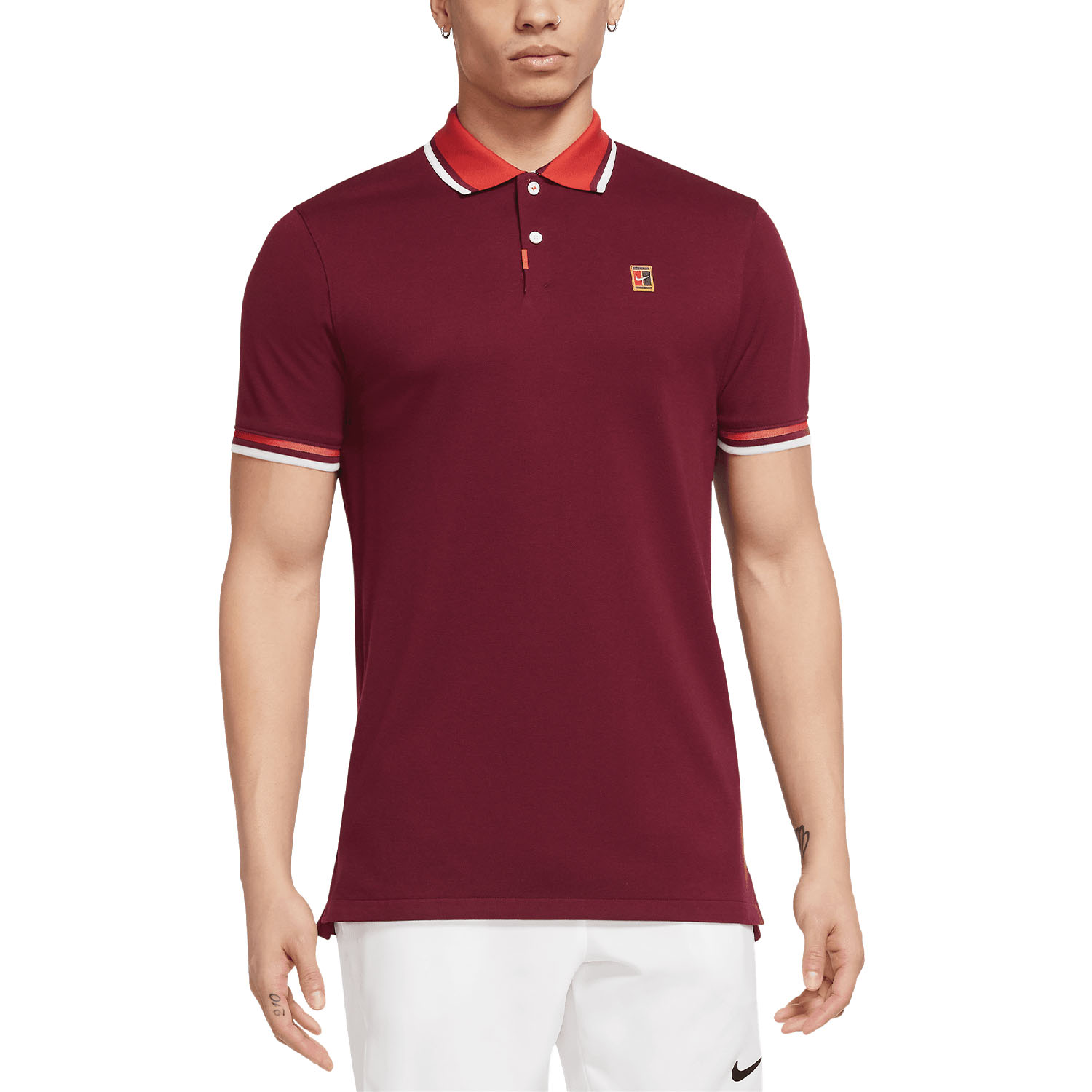 Nike Dri-FIT Heritage Men's Tennis Polo - Dark Beetroot