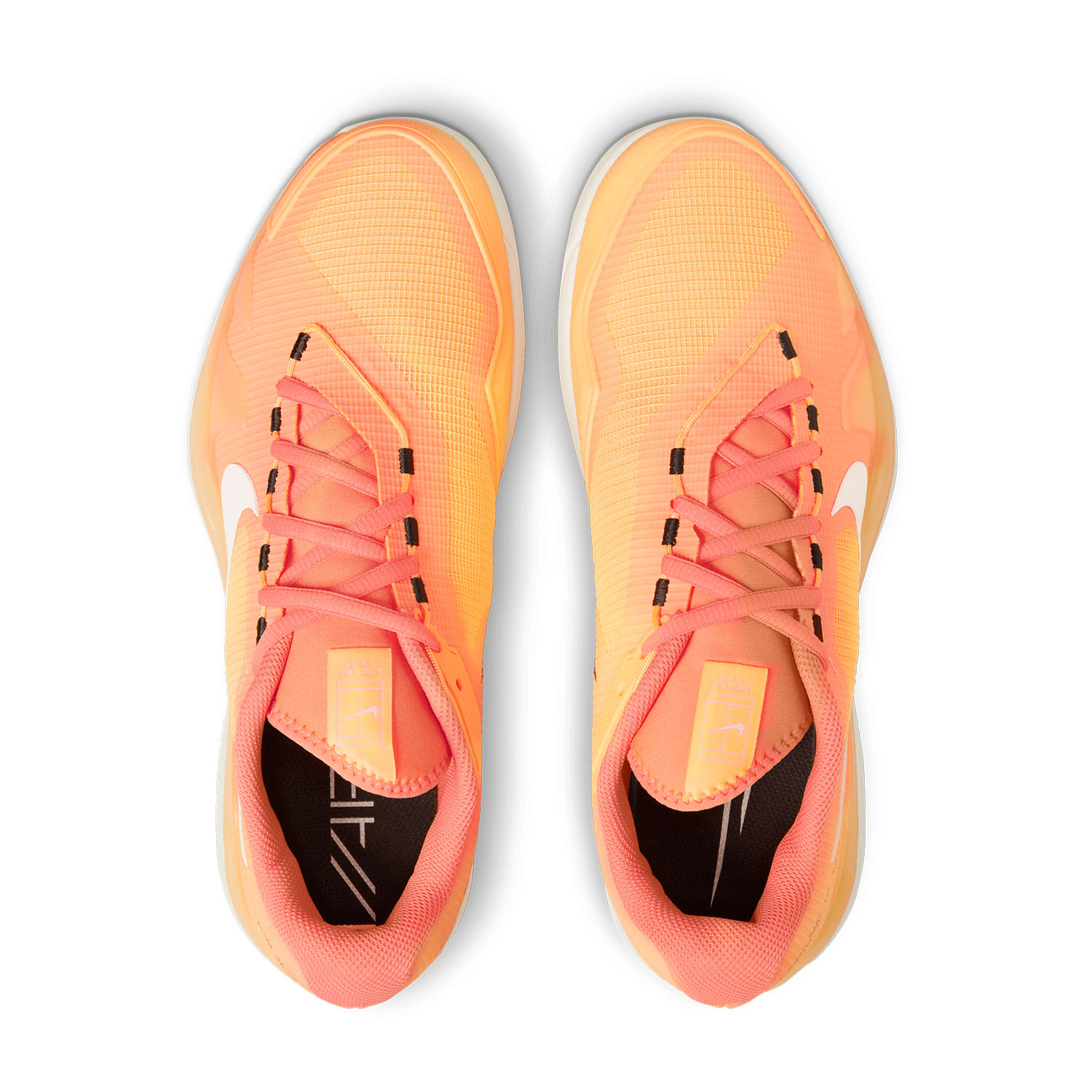 nike peach puff running shoes