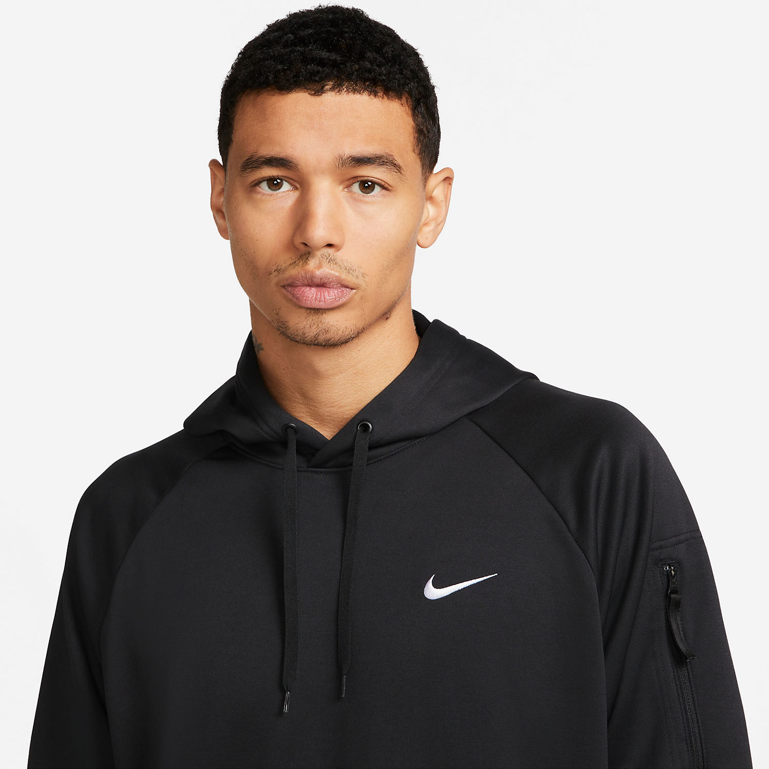 Nike Therma-FIT Men's Tennis Hoodie - Black/White