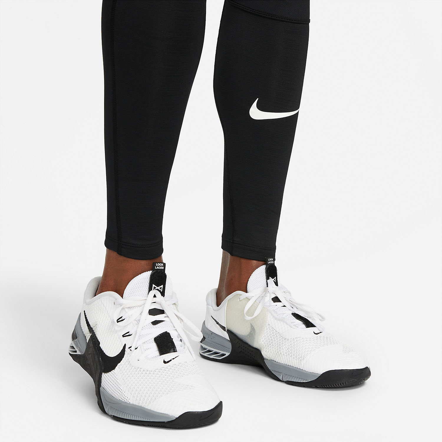 Nike Pro Warm Men's Underwear Long Tights - Black/White