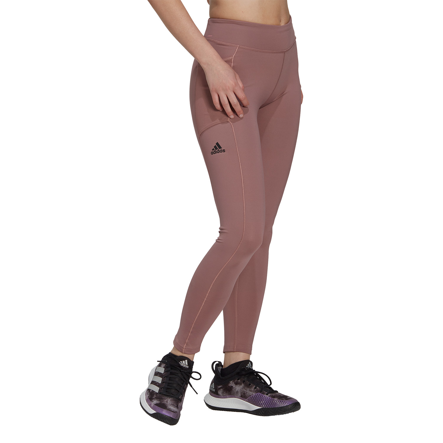 adidas Match Logo Women's Tennis Tights - Wonder Oxide