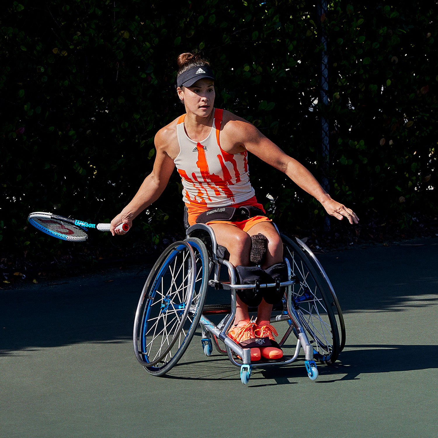 adidas New York Women's Tennis Tank - Ecru Tint/Impact Orange
