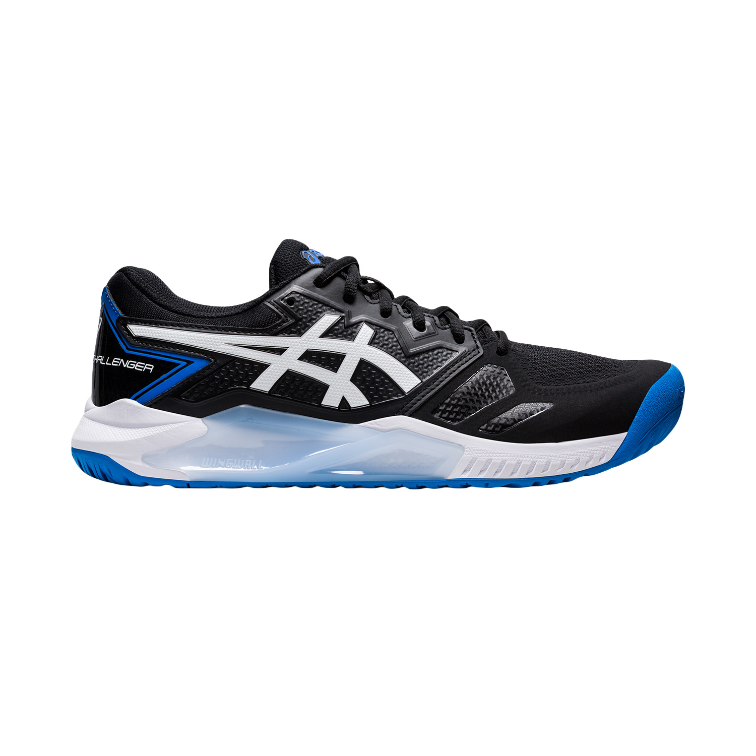 Asics Gel Challenger 13 Men's Tennis Shoes - Black/Electric Blue