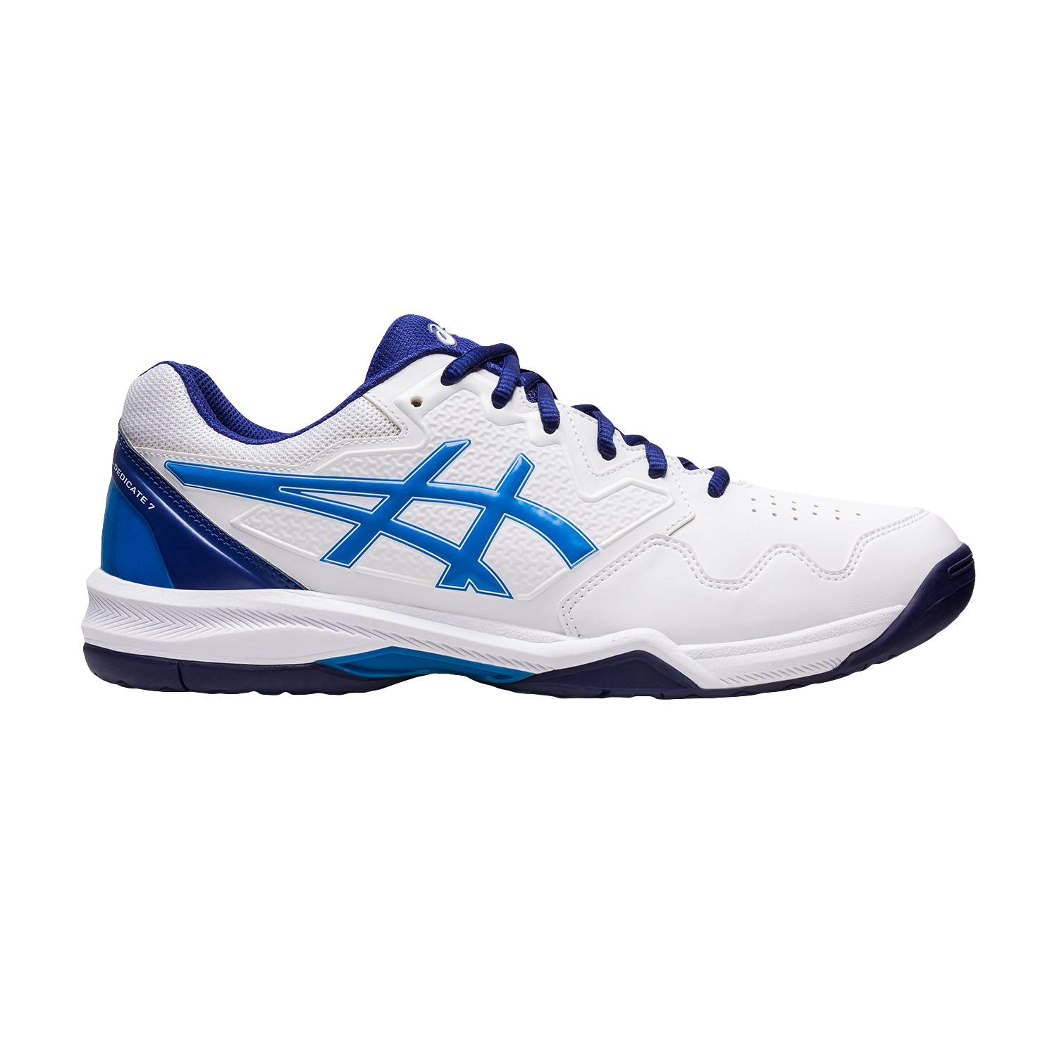 Asics Gel Dedicate Men's Tennis Shoes White/Electric Blue