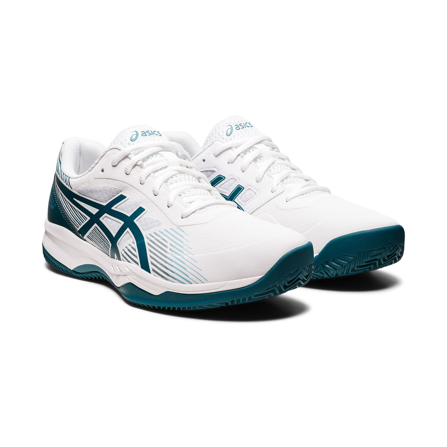 Asics Gel Game 8 Clay/OC Men's Tennis Shoes - White/Velvet Pine
