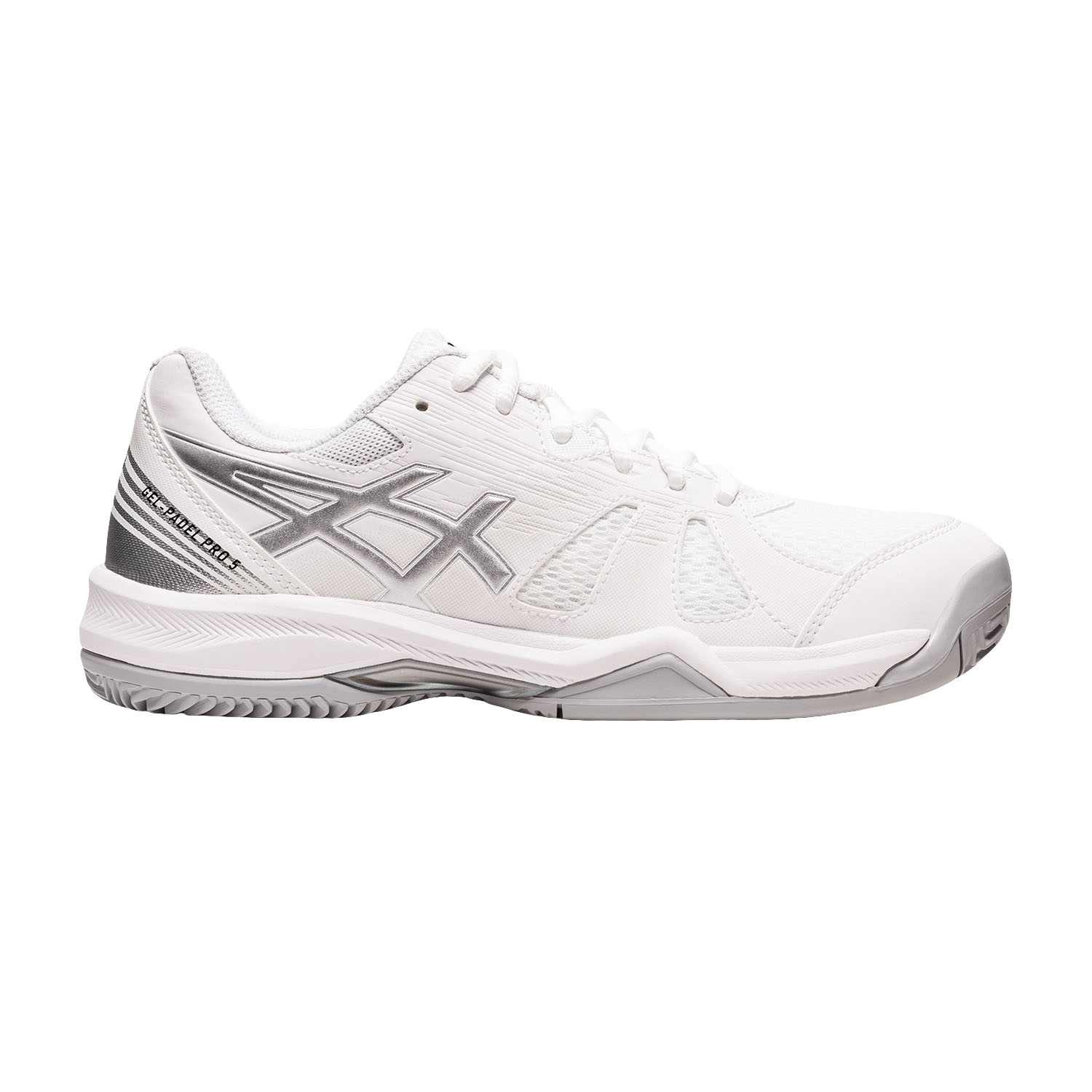 Asics Gel Padel Pro 5 Women's Padel Shoes - White/Pure Silver