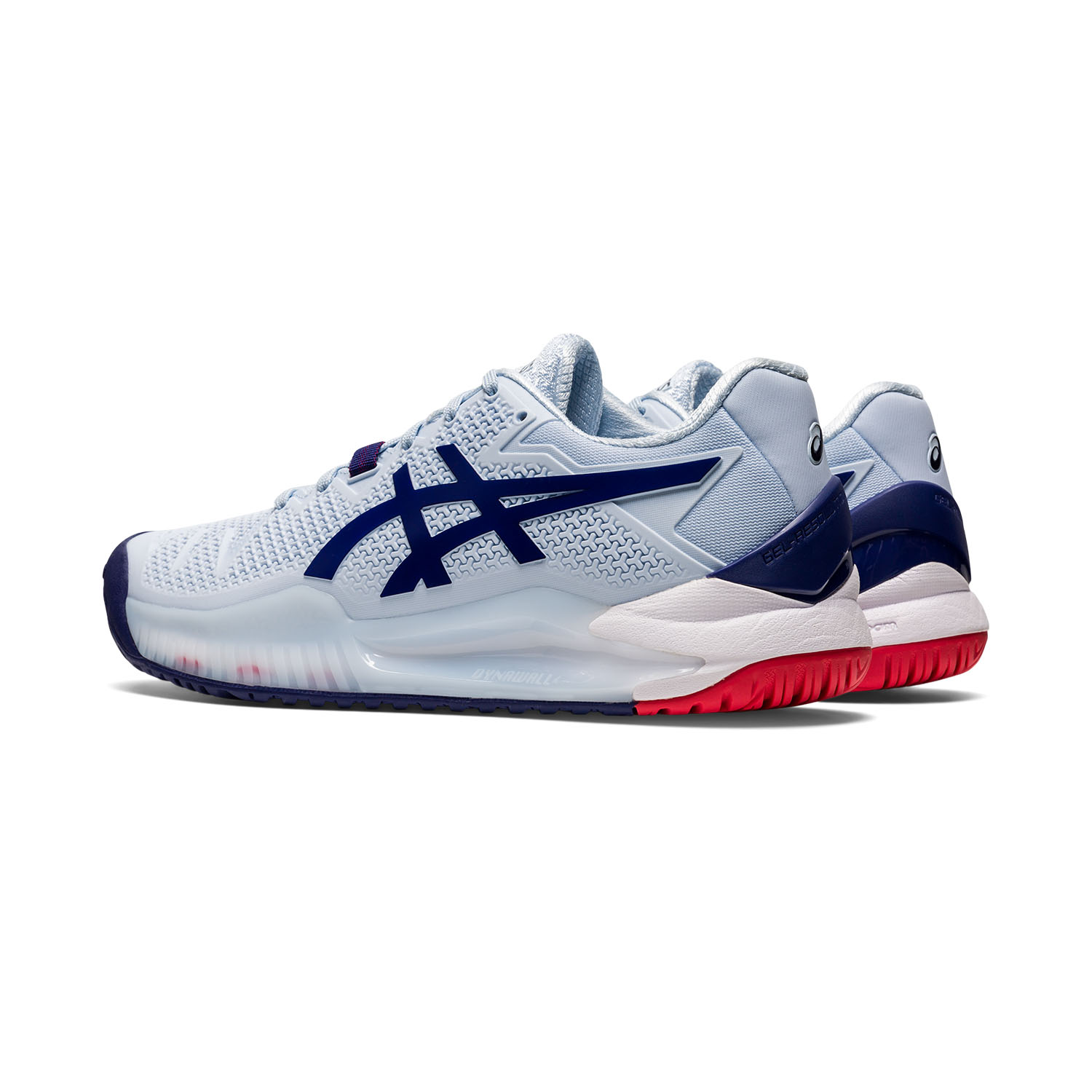 Asics Gel Resolution 8 Women's Tennis Shoes - Soft Sky/Dive Blue