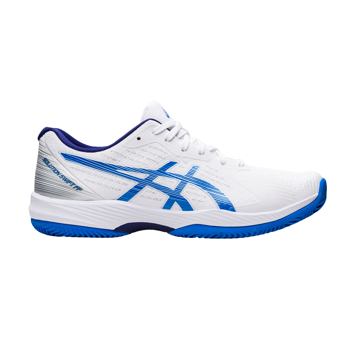 Asics Solution Swift FF Clay - White/Electric Blue