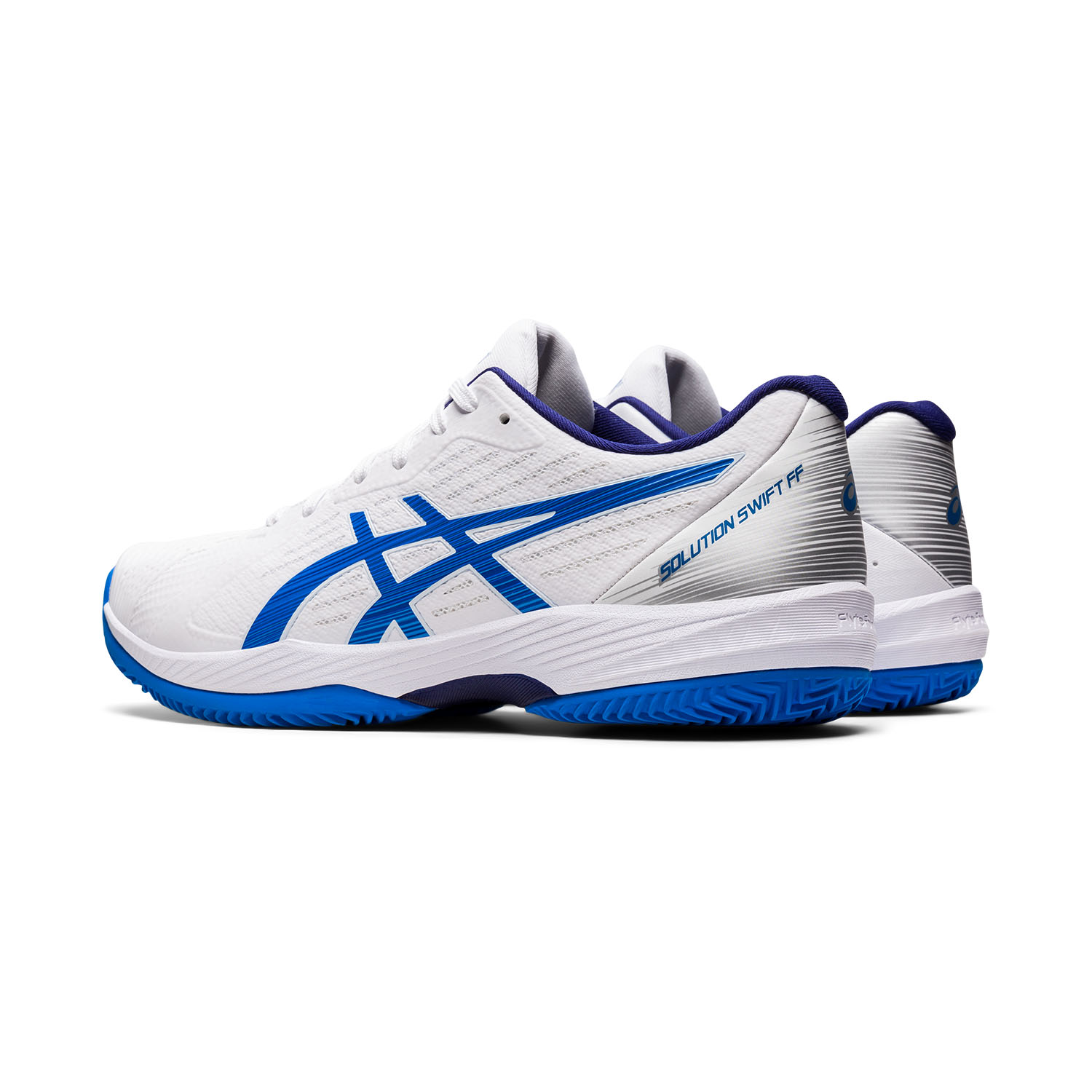 Asics Solution Swift FF Clay - White/Electric Blue