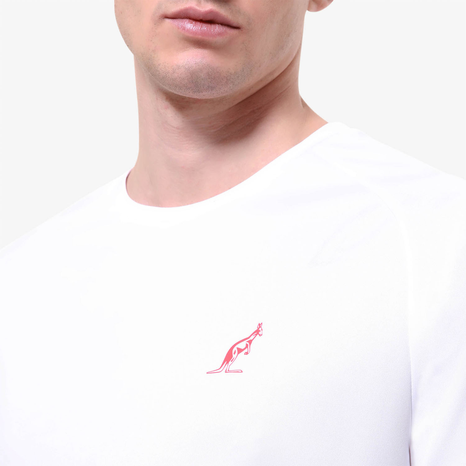 Australian Ace Logo Camiseta - Bianco/Rosso