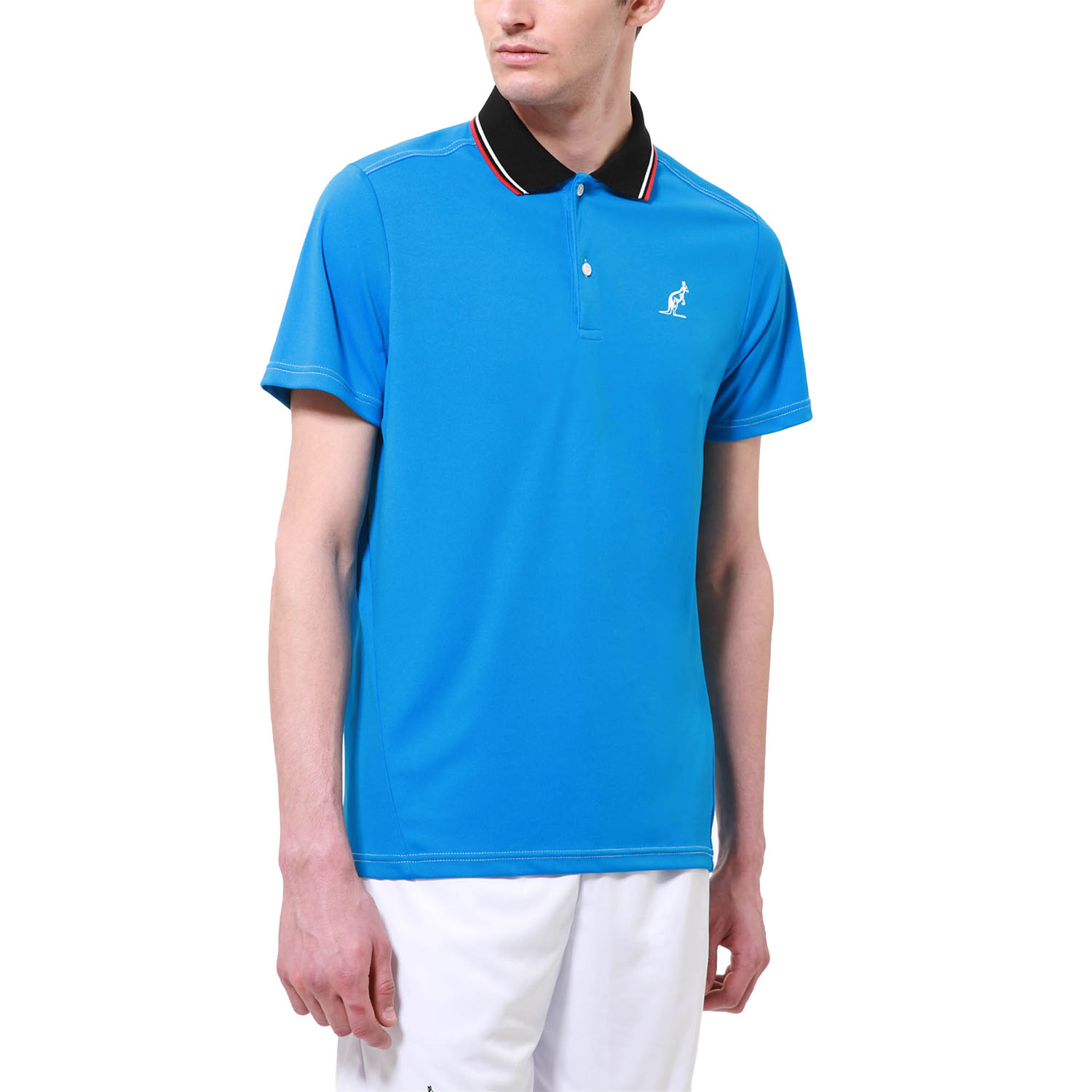 Australian Ace Technical Polo - Blu Capri/Bianco