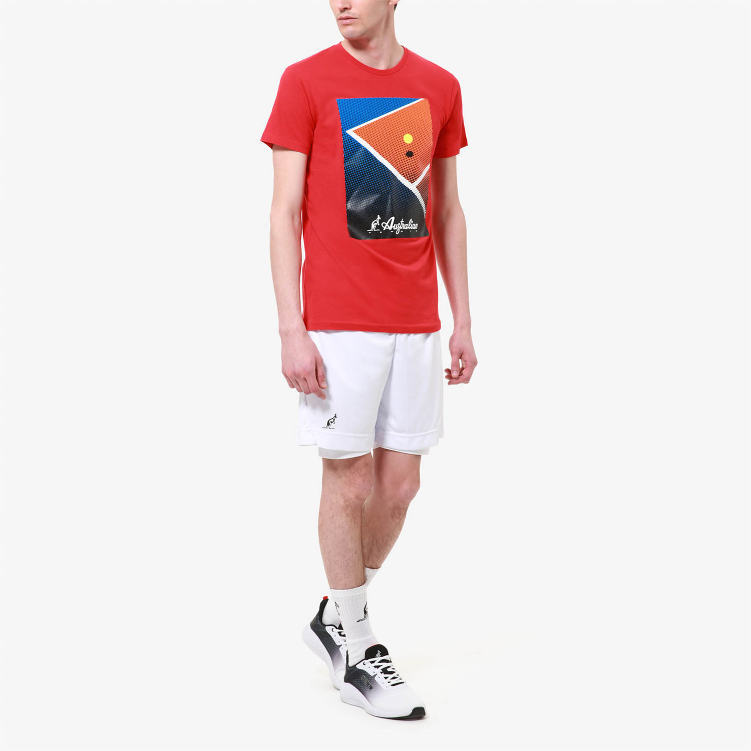 Australian Court Graphic T-Shirt - Rosso Vivo