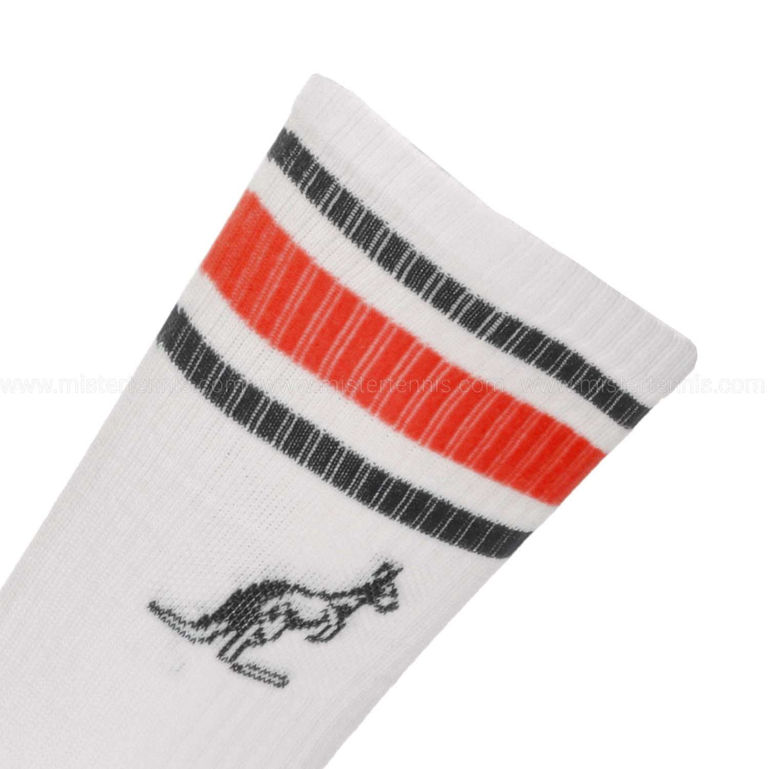 Australian Stripes Calze - Bianco/Rosso Vivo