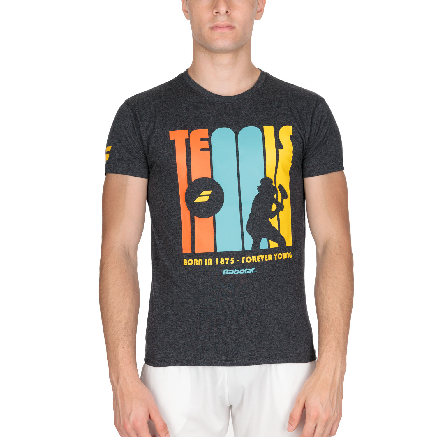 Babolat Exercise Message Camiseta Hombre - Black Heather