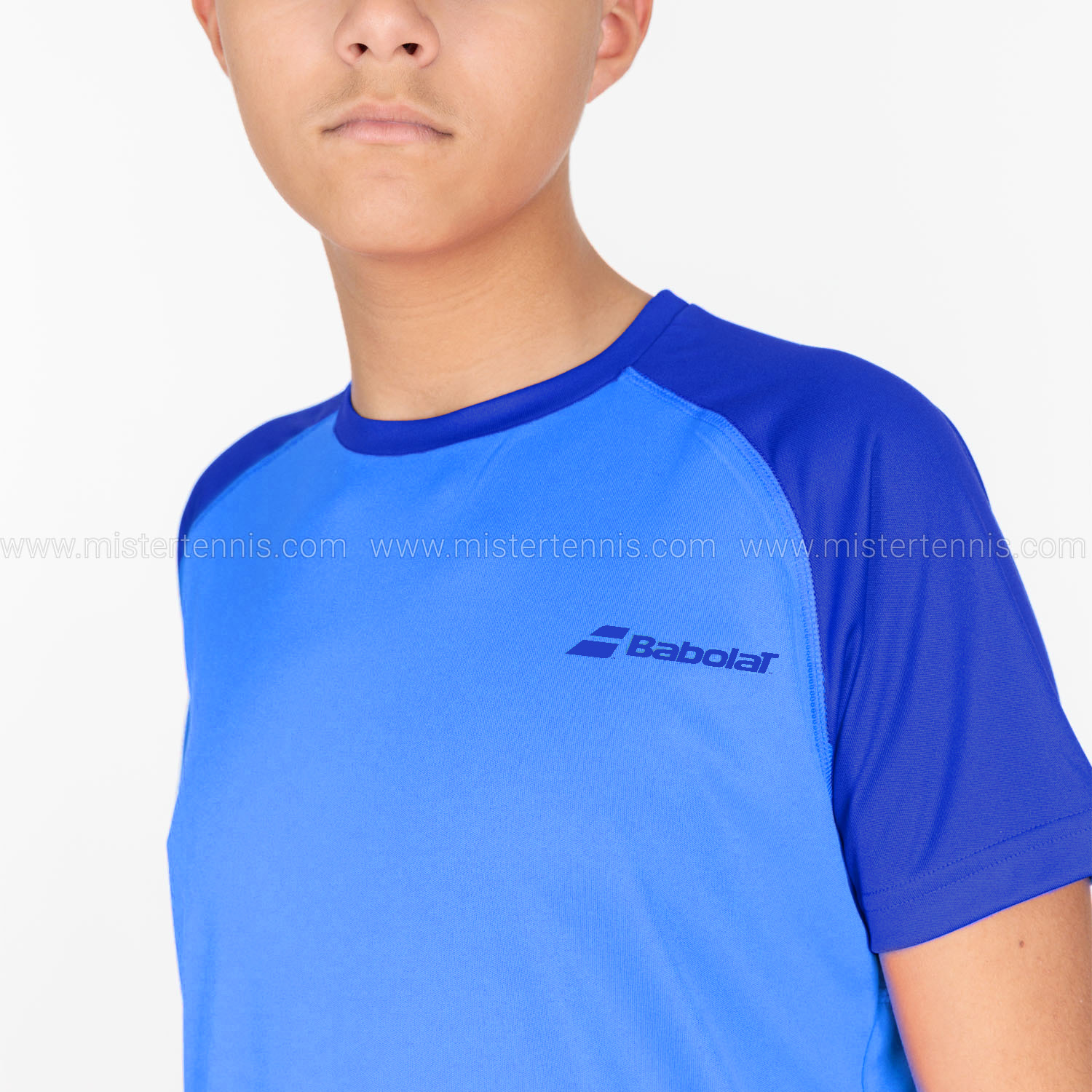 Babolat Play Crew T-Shirt Boy - Blue Aster