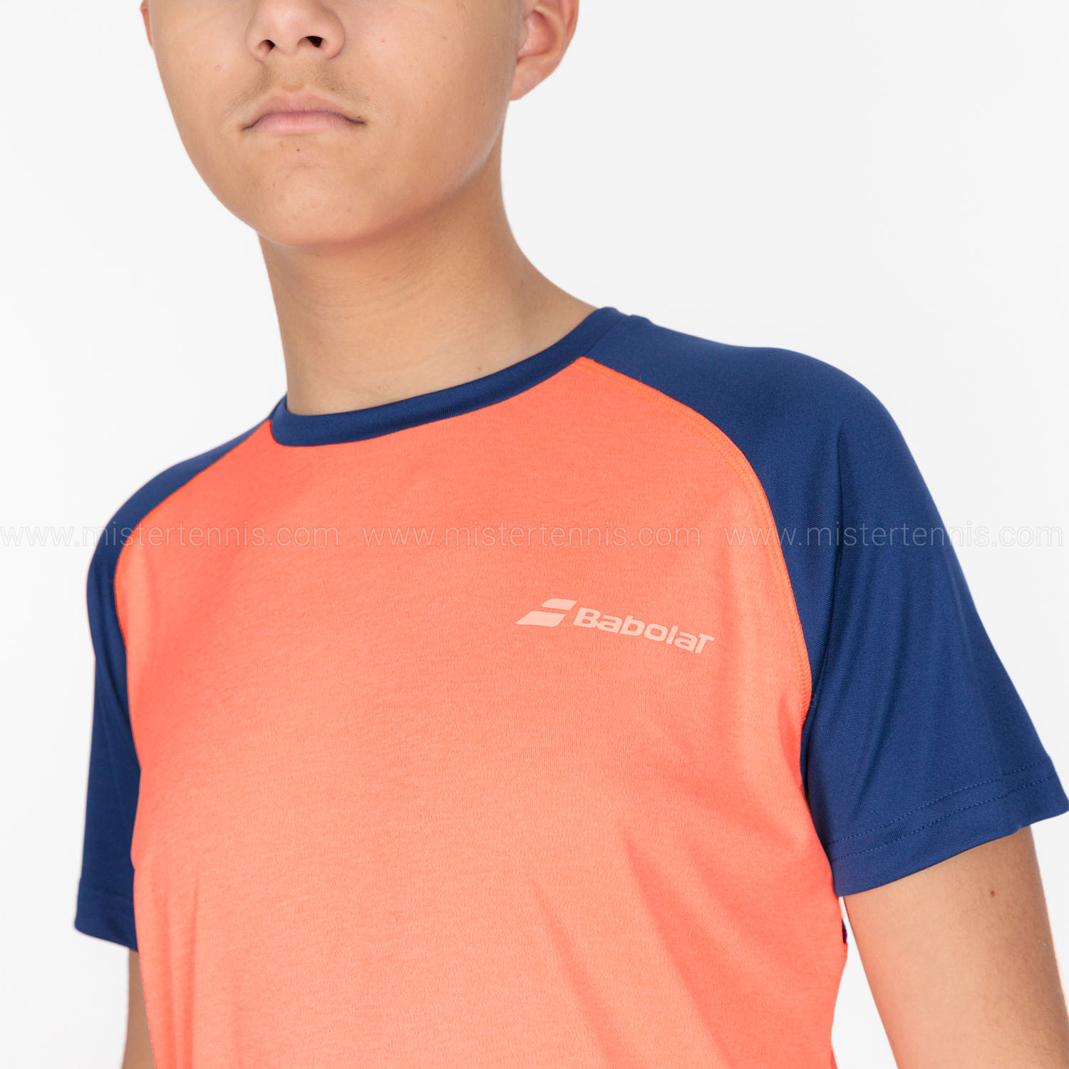 Babolat Boys Performance Crew Neck Short Sleeve Tennis T-Shirt 