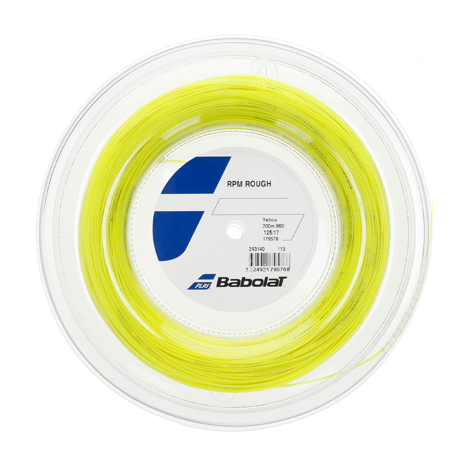 Babolat RPM Rough 1.25 200 m String Reel - Yellow