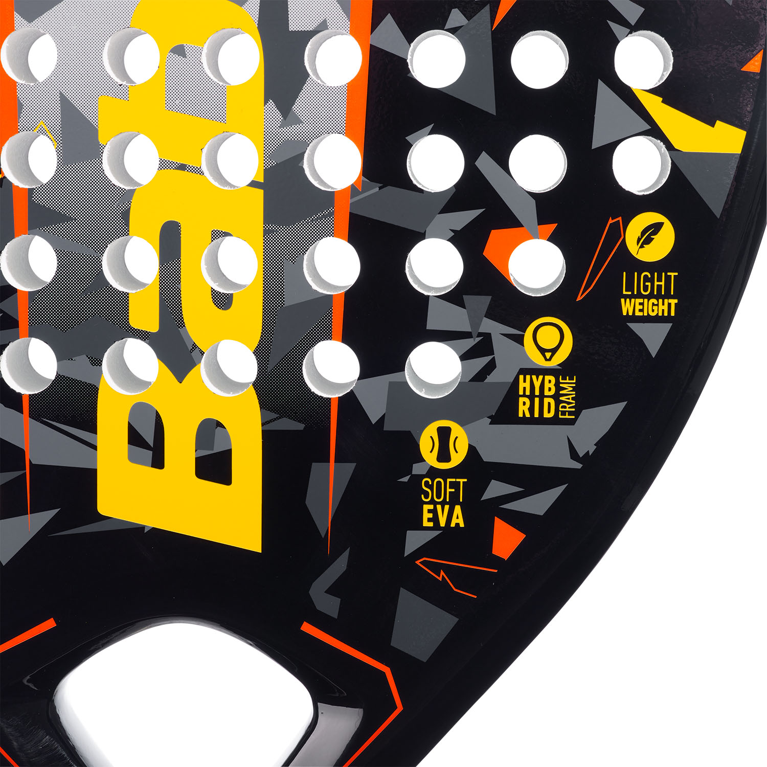 Babolat Storm Padel Racket - Black/Yellow/Orange