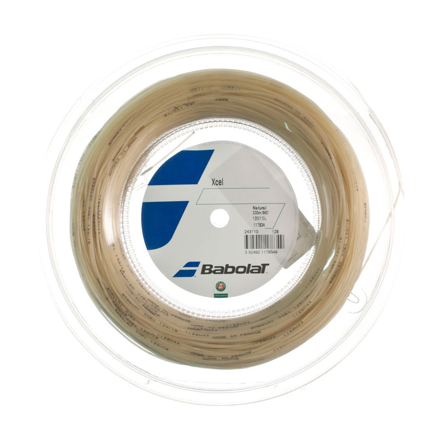 Babolat Xcel 1.35 Bobina 200 m - Natural