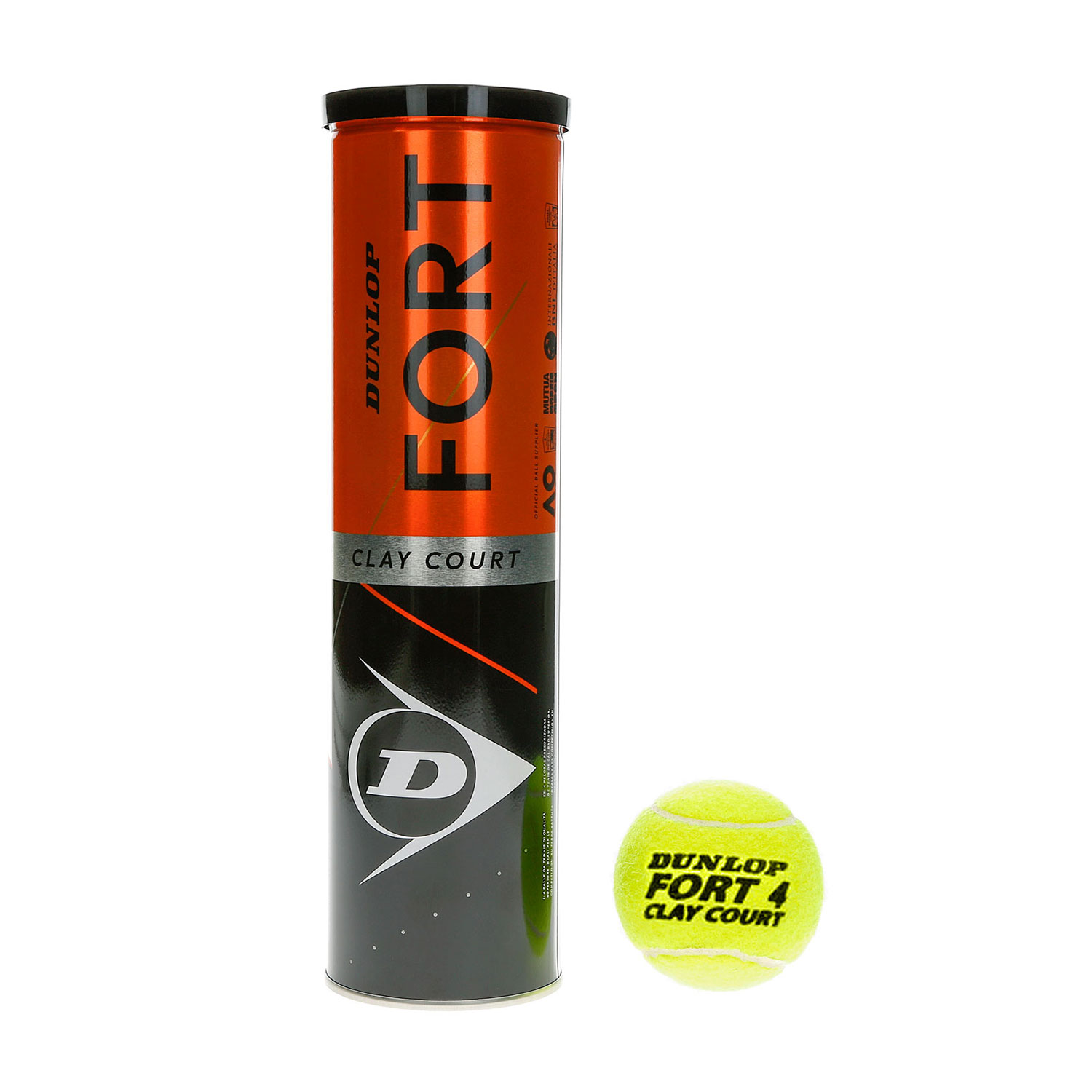 Dunlop Fort Clay Court - Tubo da 4 Palline