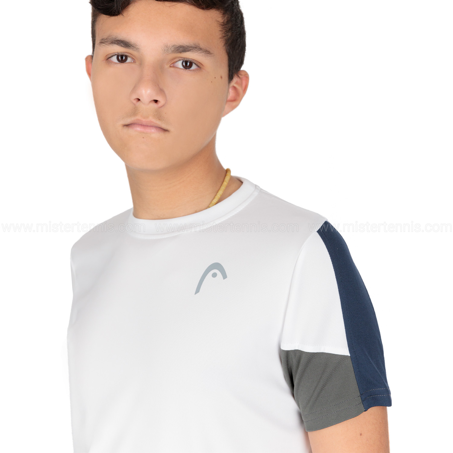 Head Club 22 Tech Camiseta Niño - White/Dark Blue