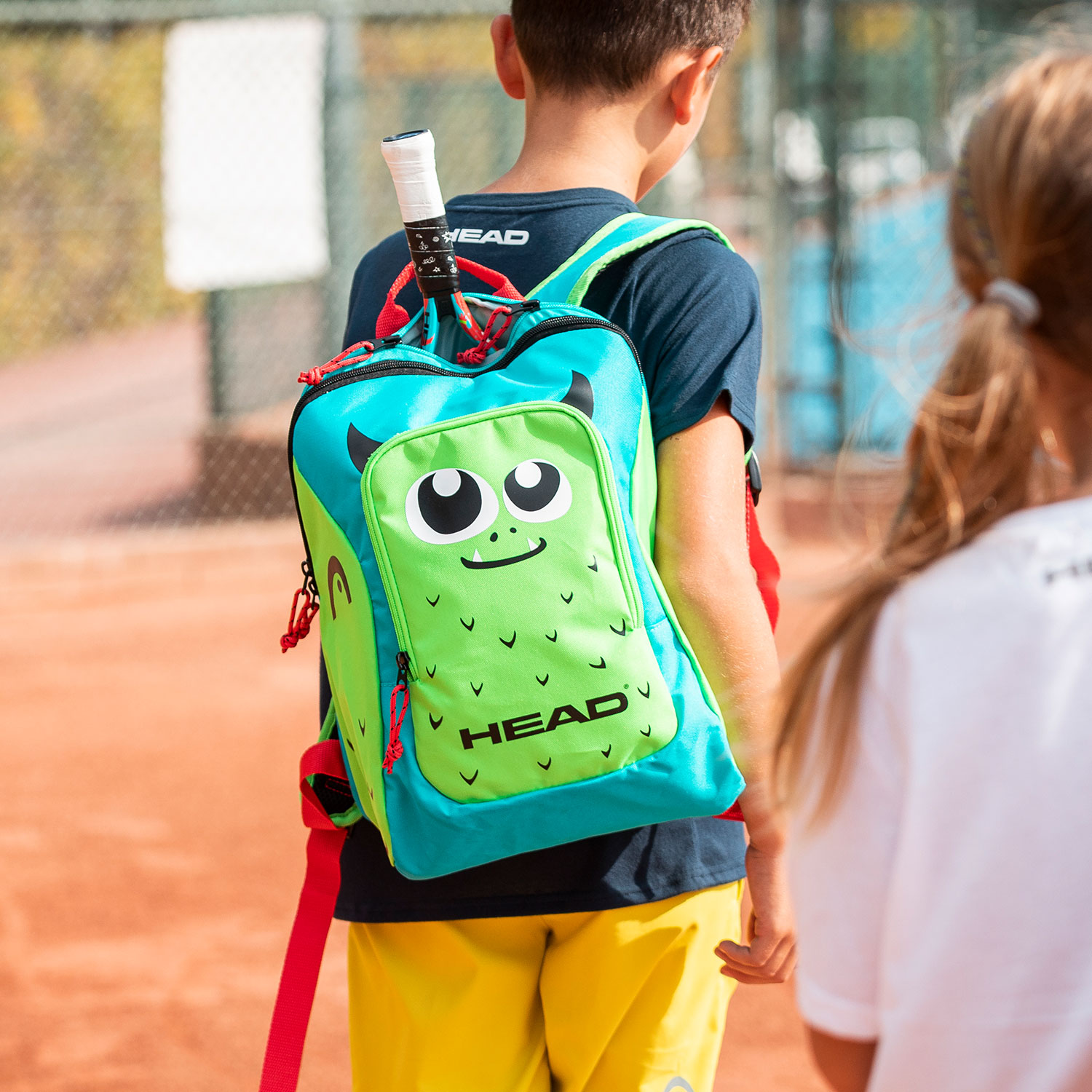 Head Logo Kids Tennis Backpack Blue/Green