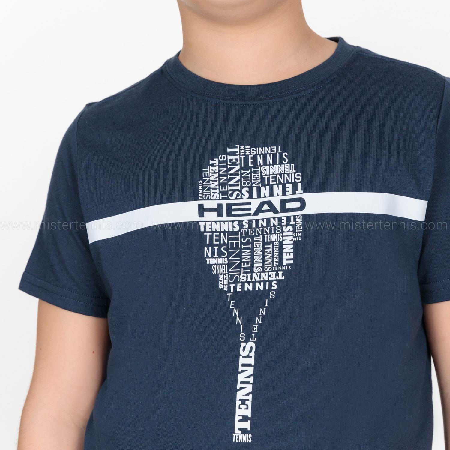 Head Typo Graphic T-Shirt Boy - Dark Blue