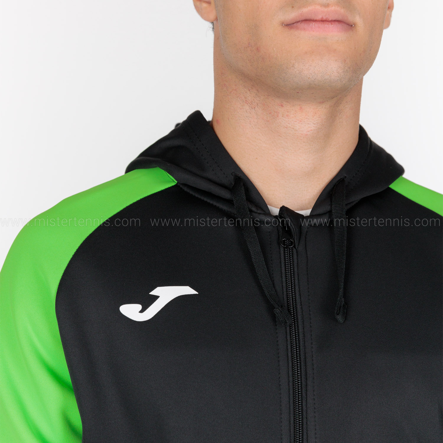 Joma Academy IV Hoodie - Black/Fluor Green