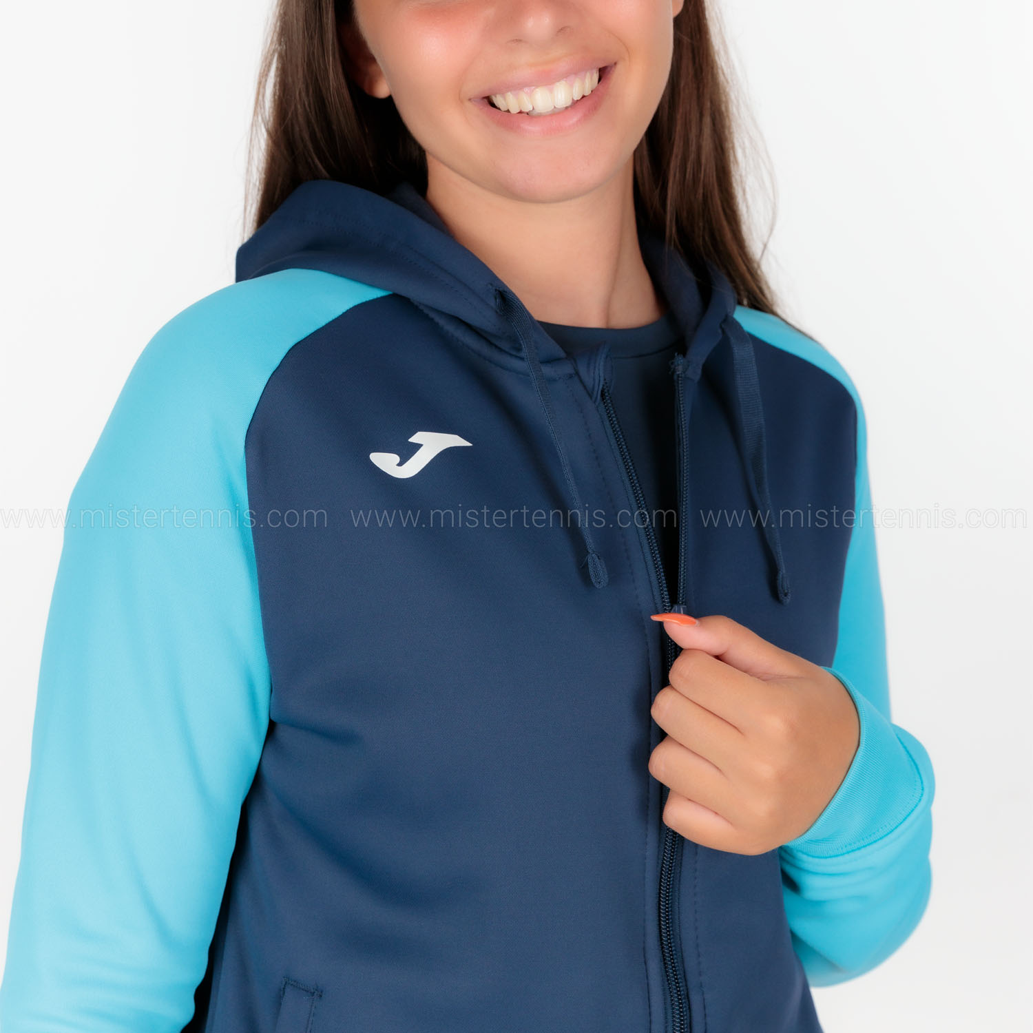 Joma Academy IV Sudadera - Navy/Fluor Turquoise