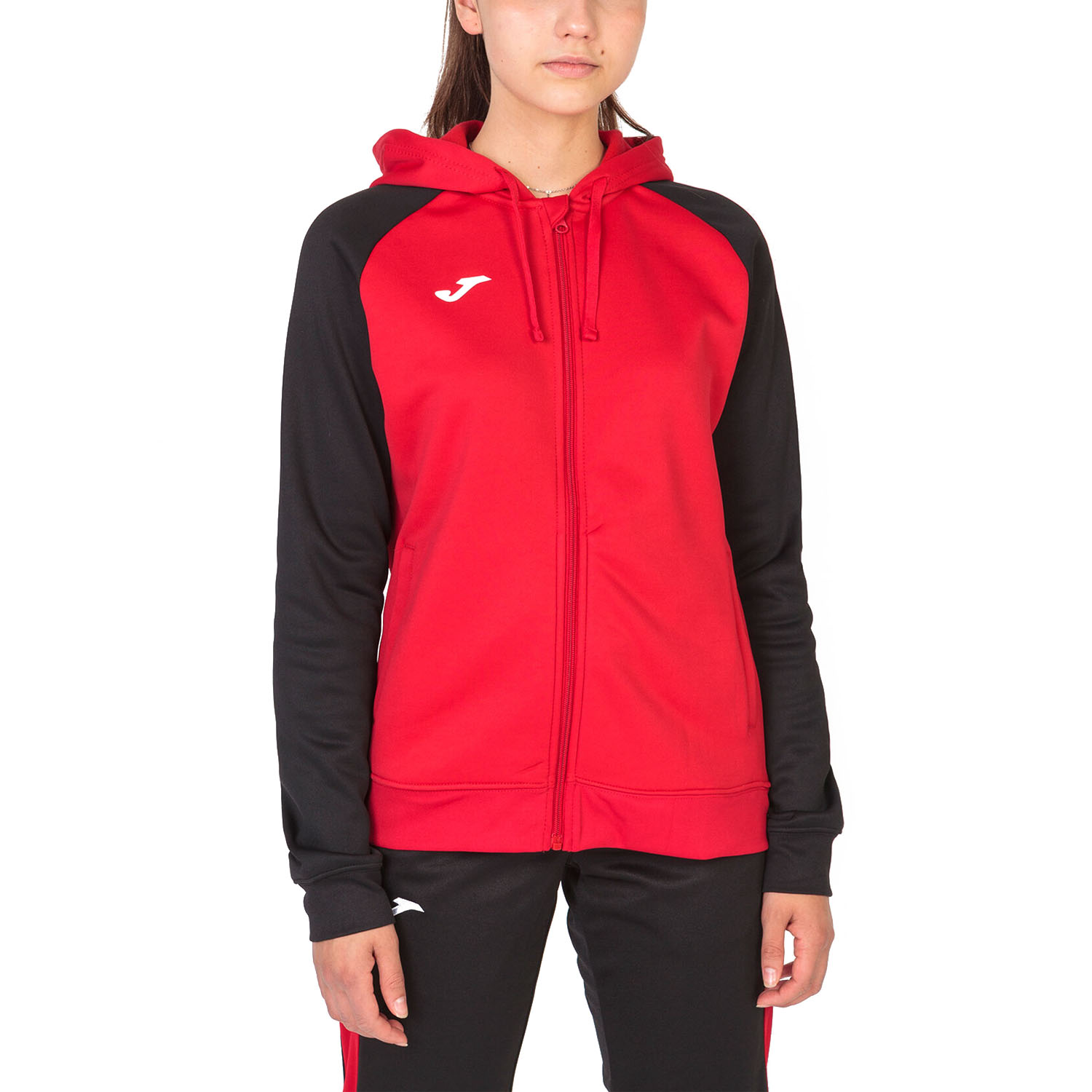 Joma Academy IV Hoodie - Red/Black