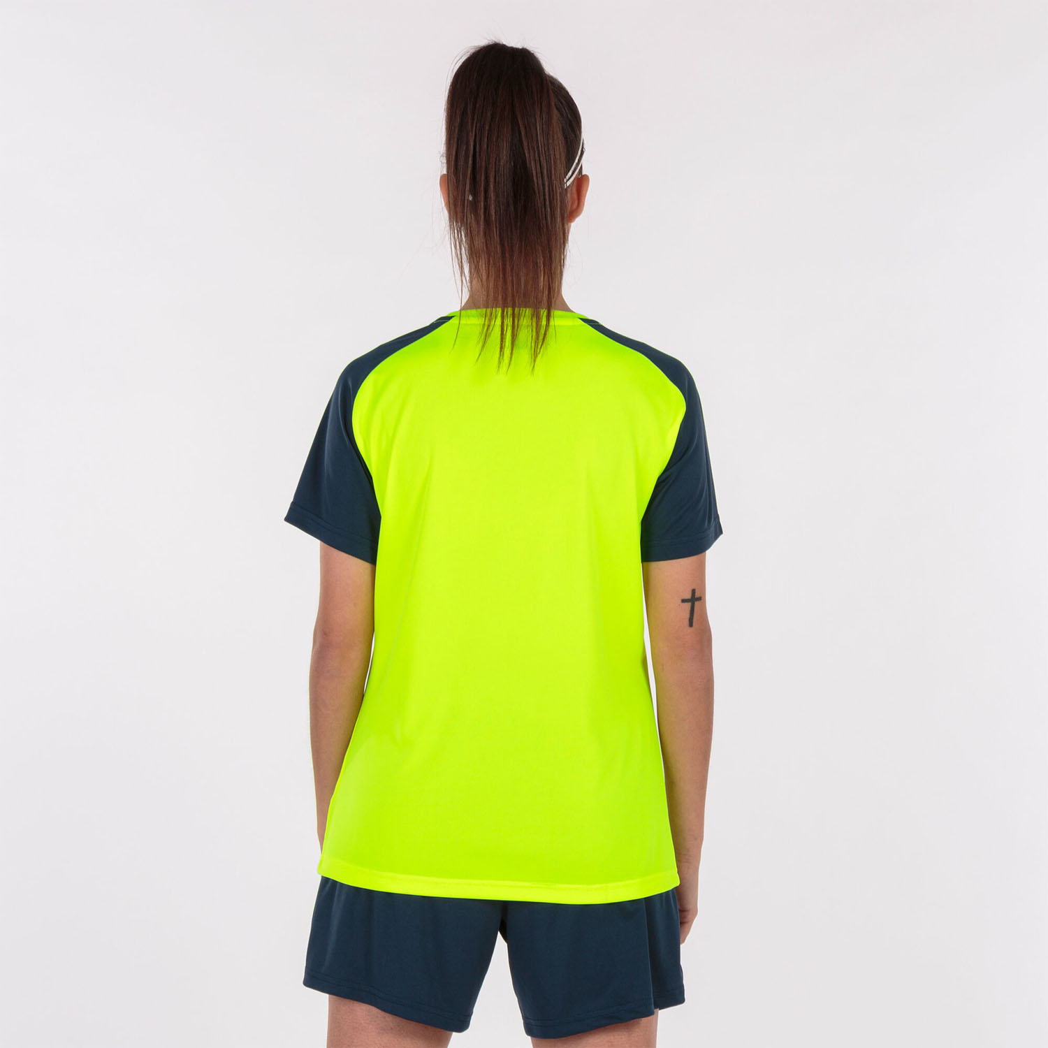 Joma Academy IV T-Shirt - Fluor Yellow/Navy