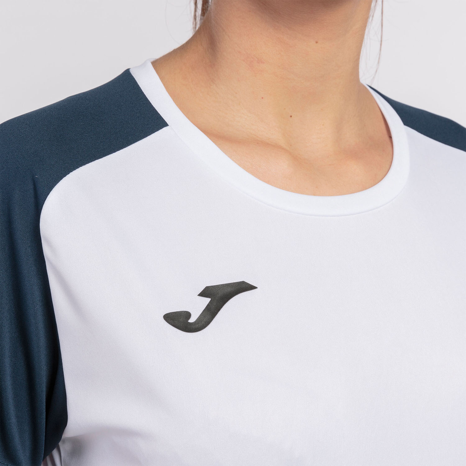 Joma Academy IV T-Shirt - White/Navy